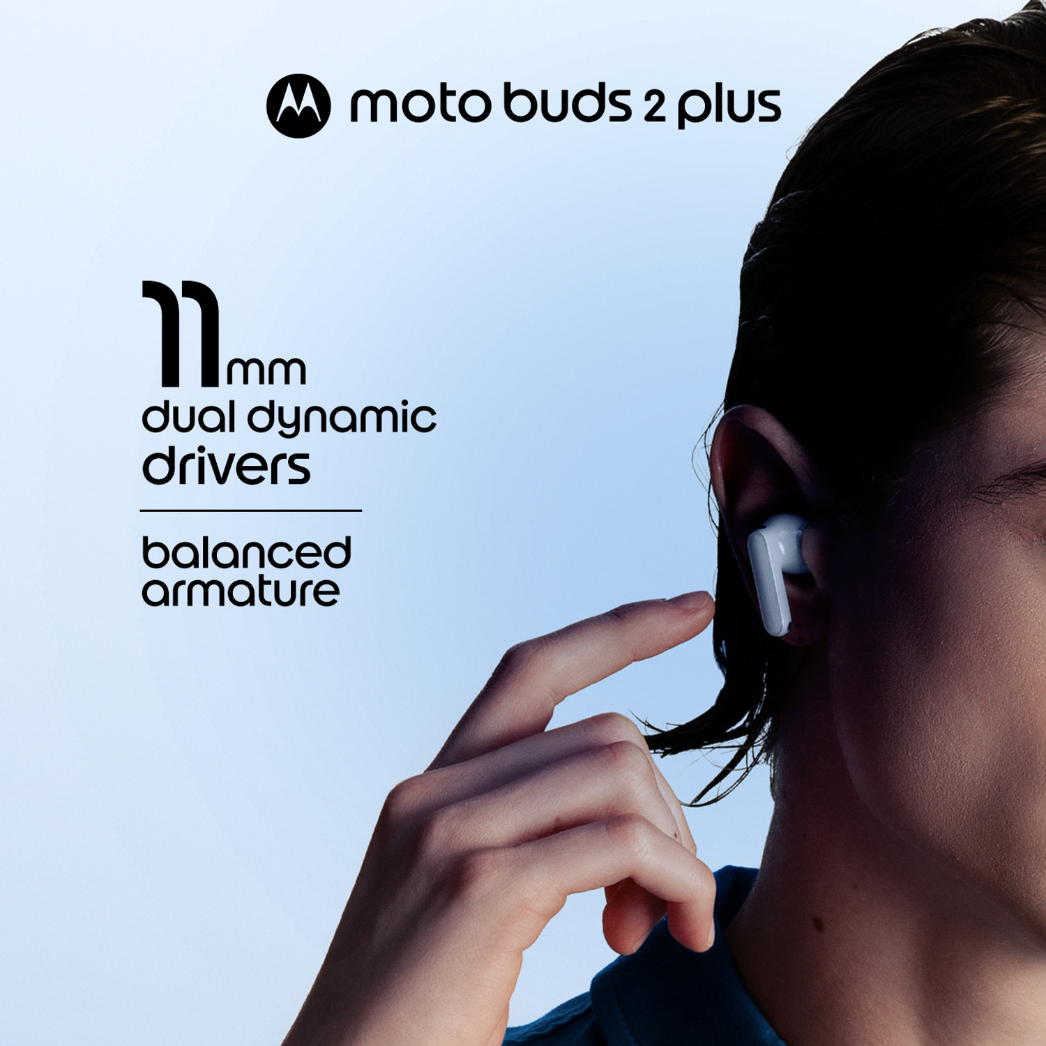 Image of MOTOROLA Buds 2 plus Sound by Bose, Adaptive 55dB ANC, Dual Drivers,Hi-Res,LHDC+LDAC,IP54 Bluetooth