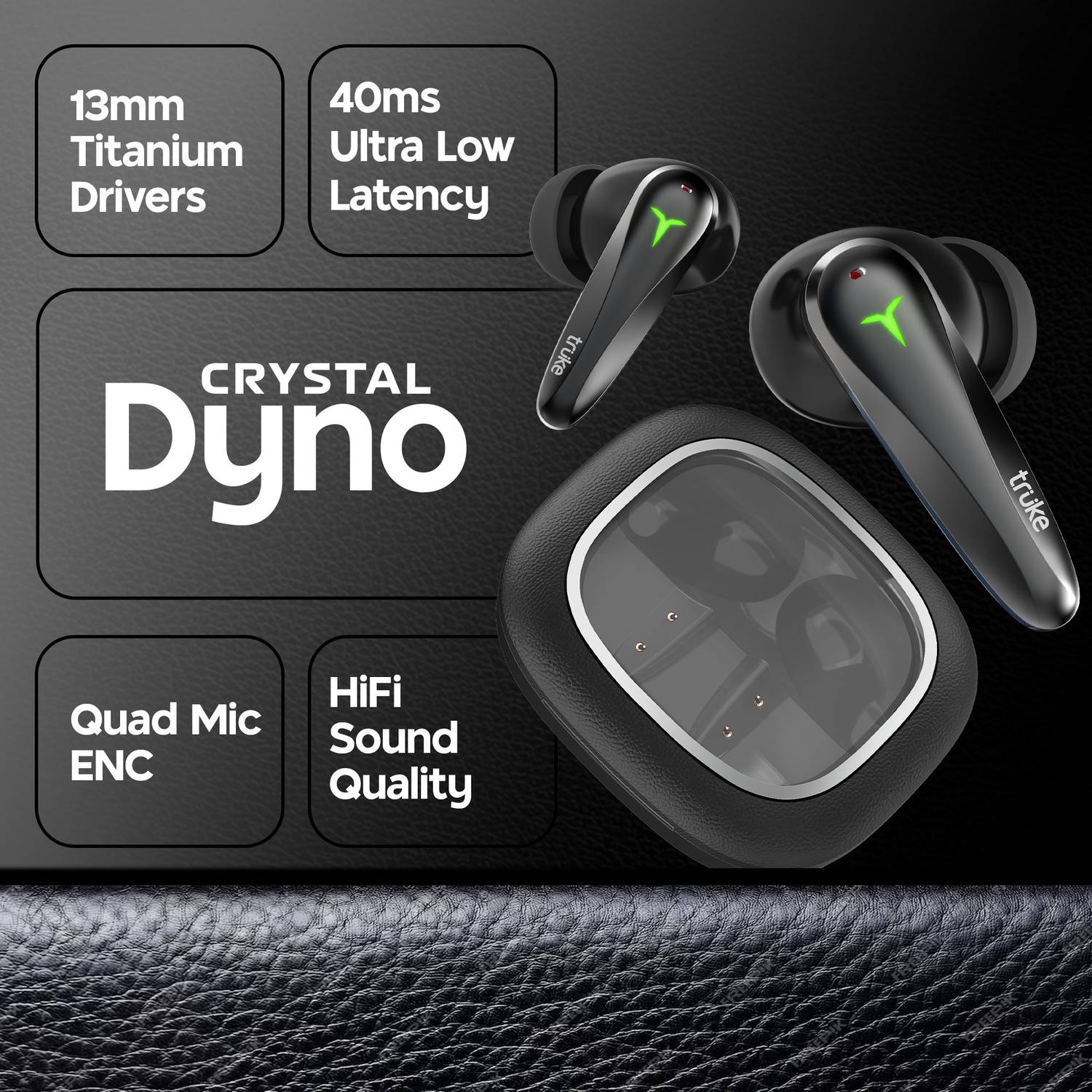 truke Crystal Dyno Gaming TWS - Image 2