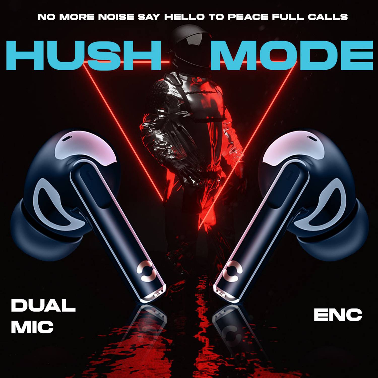 Hoppup S40 Earbuds 13mm Drivers 40H Playtime - Image 5