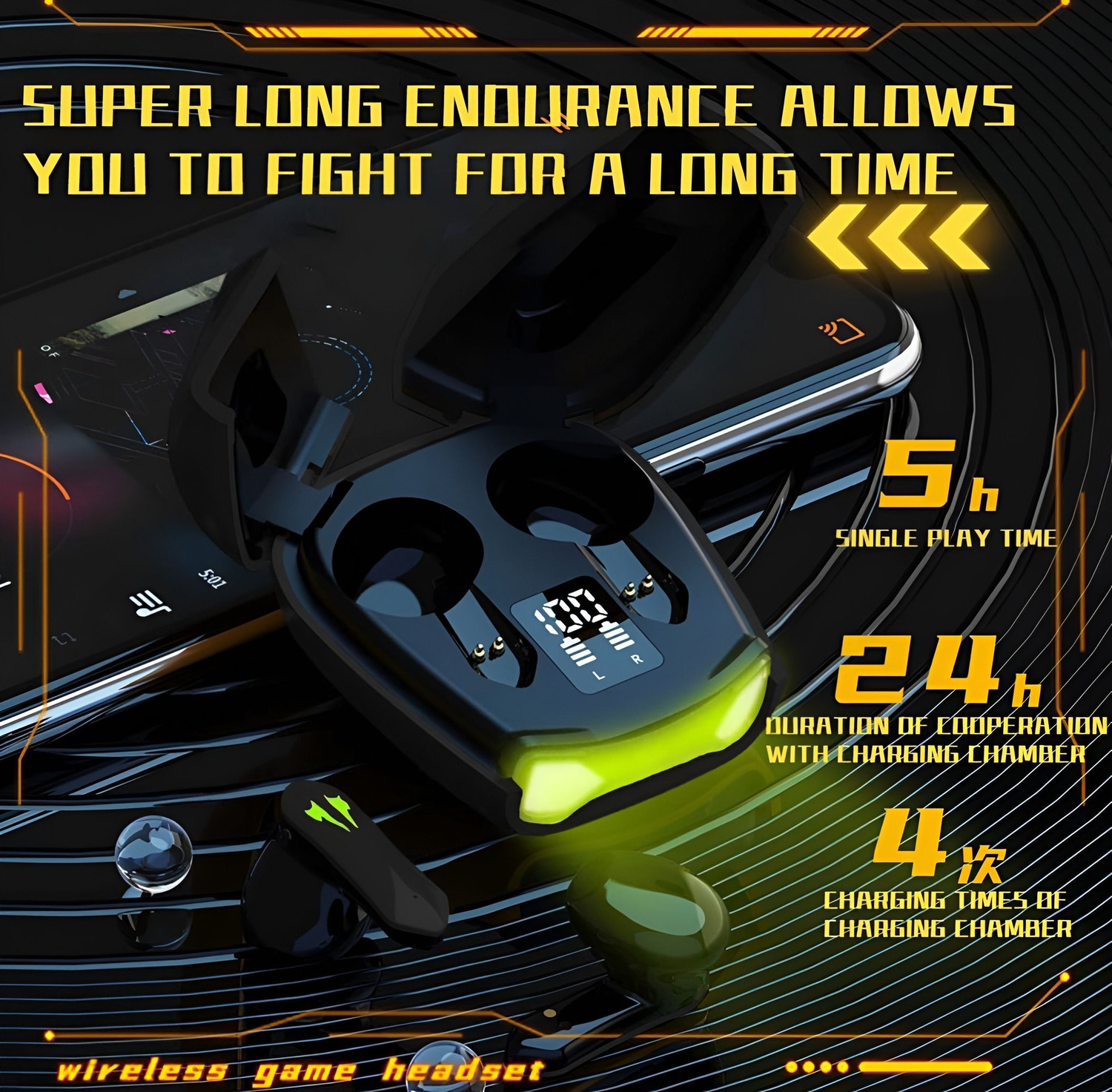 Image of SANNO WORLD W20 with Anc Mic,40H Battery Life,Low Latency Gaming, 5.3v Bluetooth