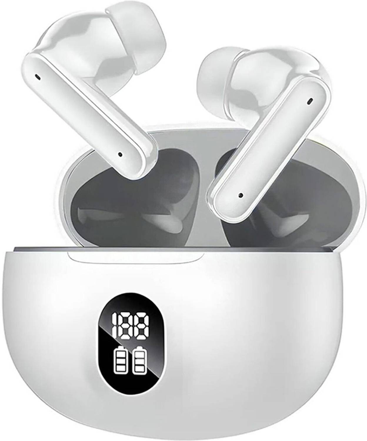 DUJE YO-TWS Earbuds 100 HRS Playback, 4 Mics ENx Technology & ASAP Charge-30 Bluetooth Gaming
