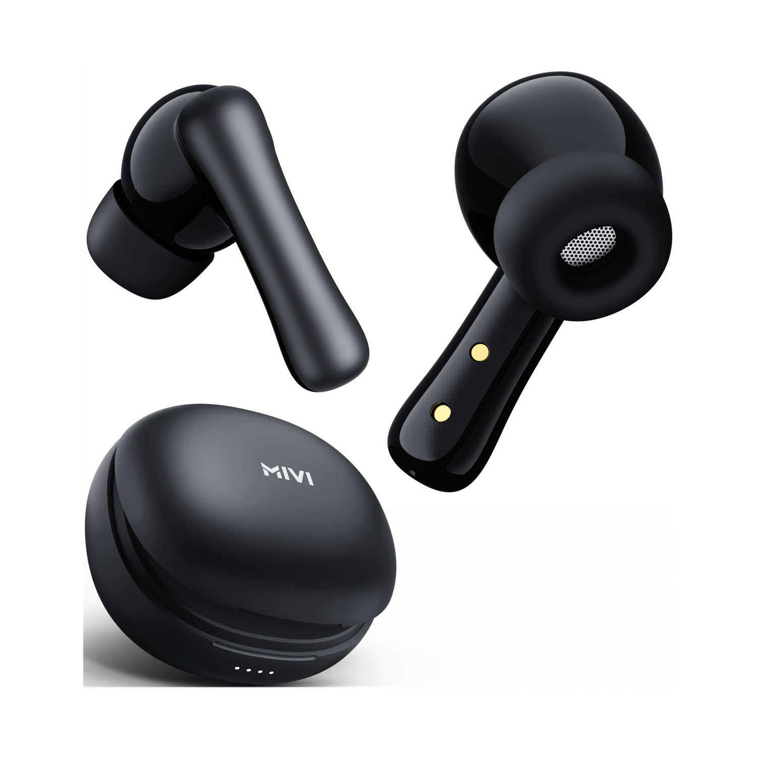 Mivi Duopods I2, 45Hrs Playtime, HD Call, Fast Charging, IPX4, Low Latency, 5.3v Bluetooth