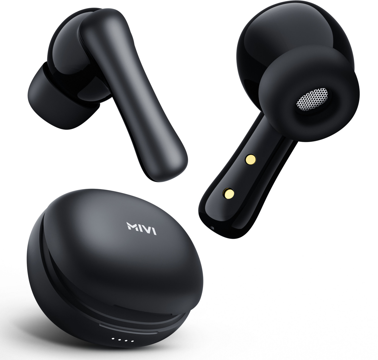Image of Mivi Duopods I2, 45Hrs Playtime, HD Call, Fast Charging, IPX4, Low Latency, 5.3v Bluetooth