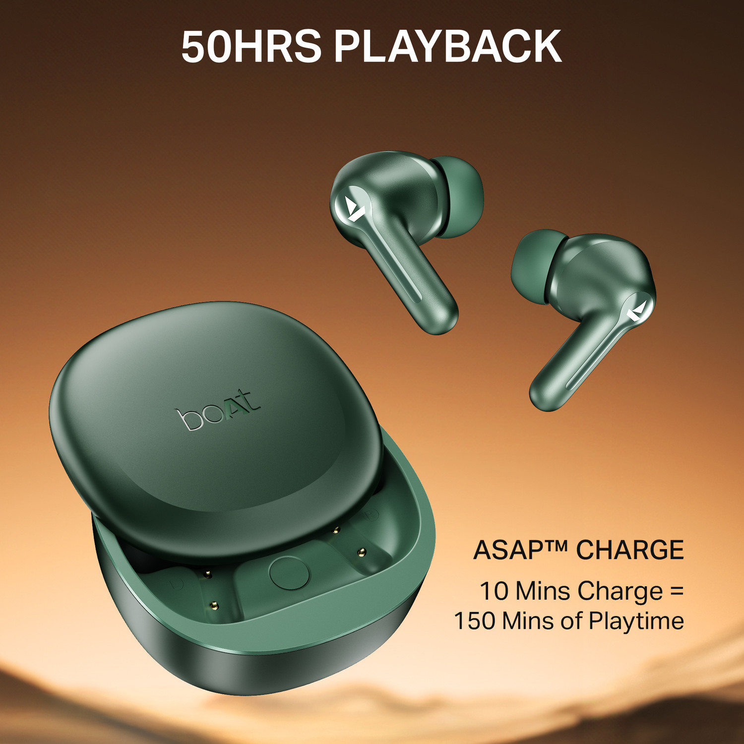 Image of boAt Airdopes Prime 413,AI-ENx Tech, 50H Battery,Multi Connect,App Support,BEAST Mode Bluetooth
