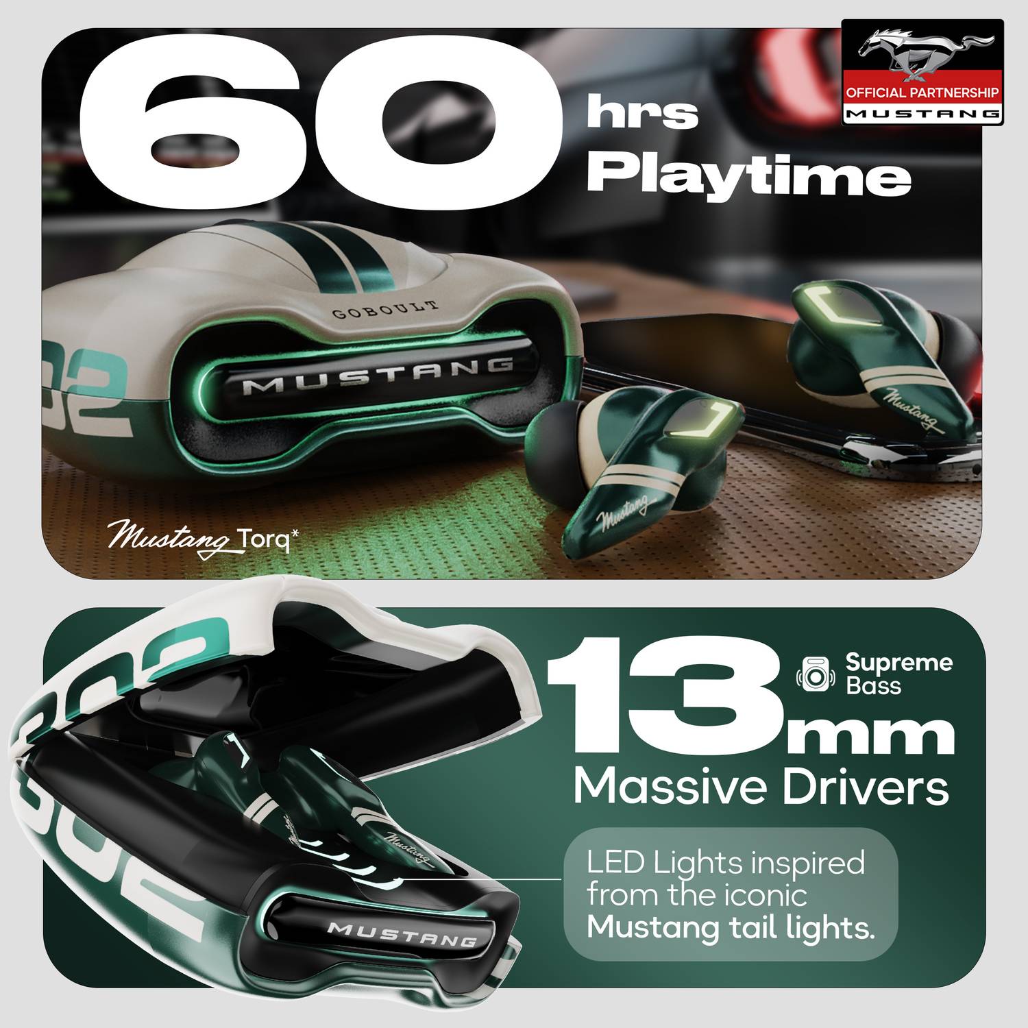 GOBOULT Mustang Torq 60Hrs Battery Life - Image 5