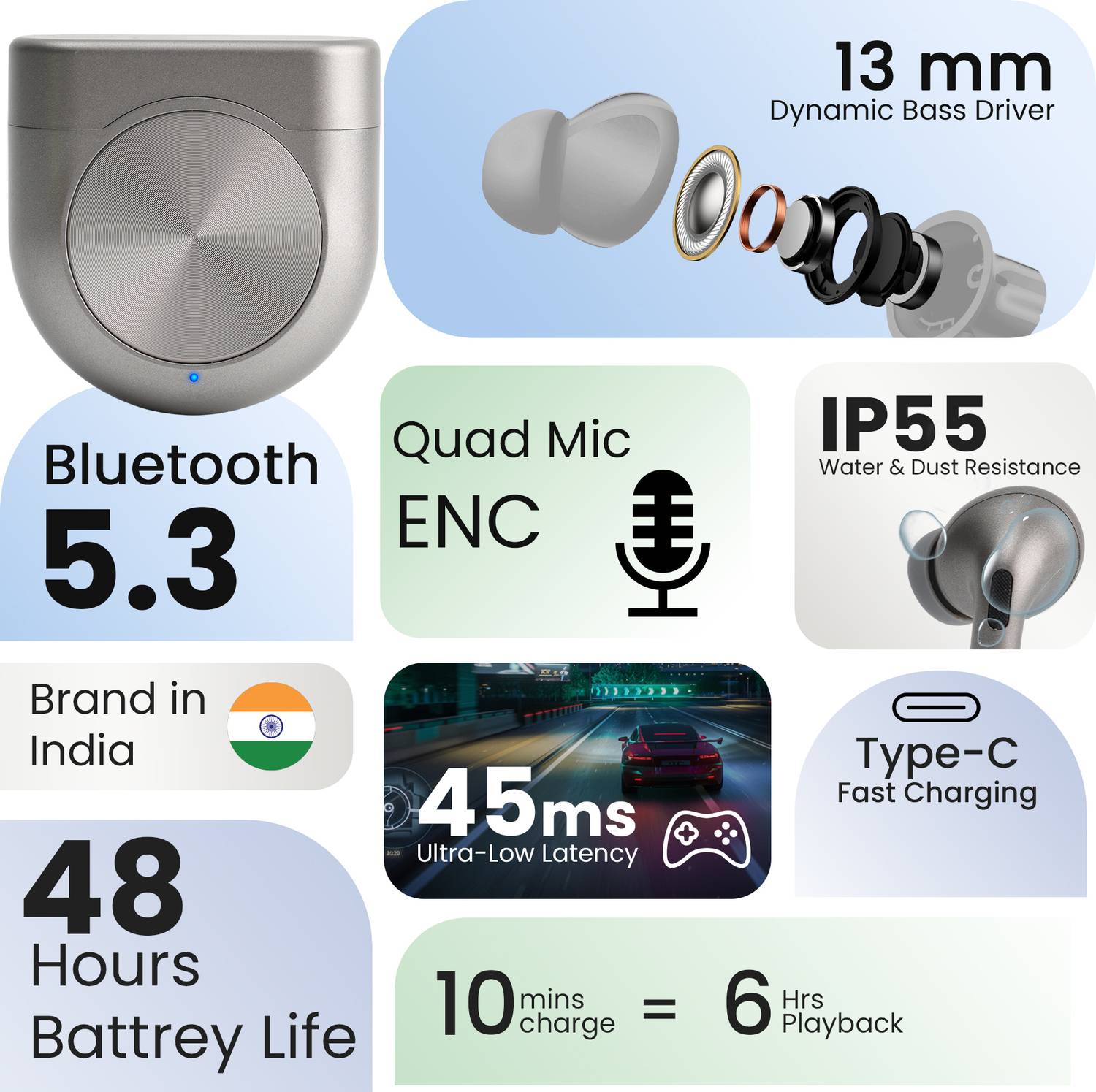 MAGICZONE Master Earbuds 4 Mic ENC - Image 2
