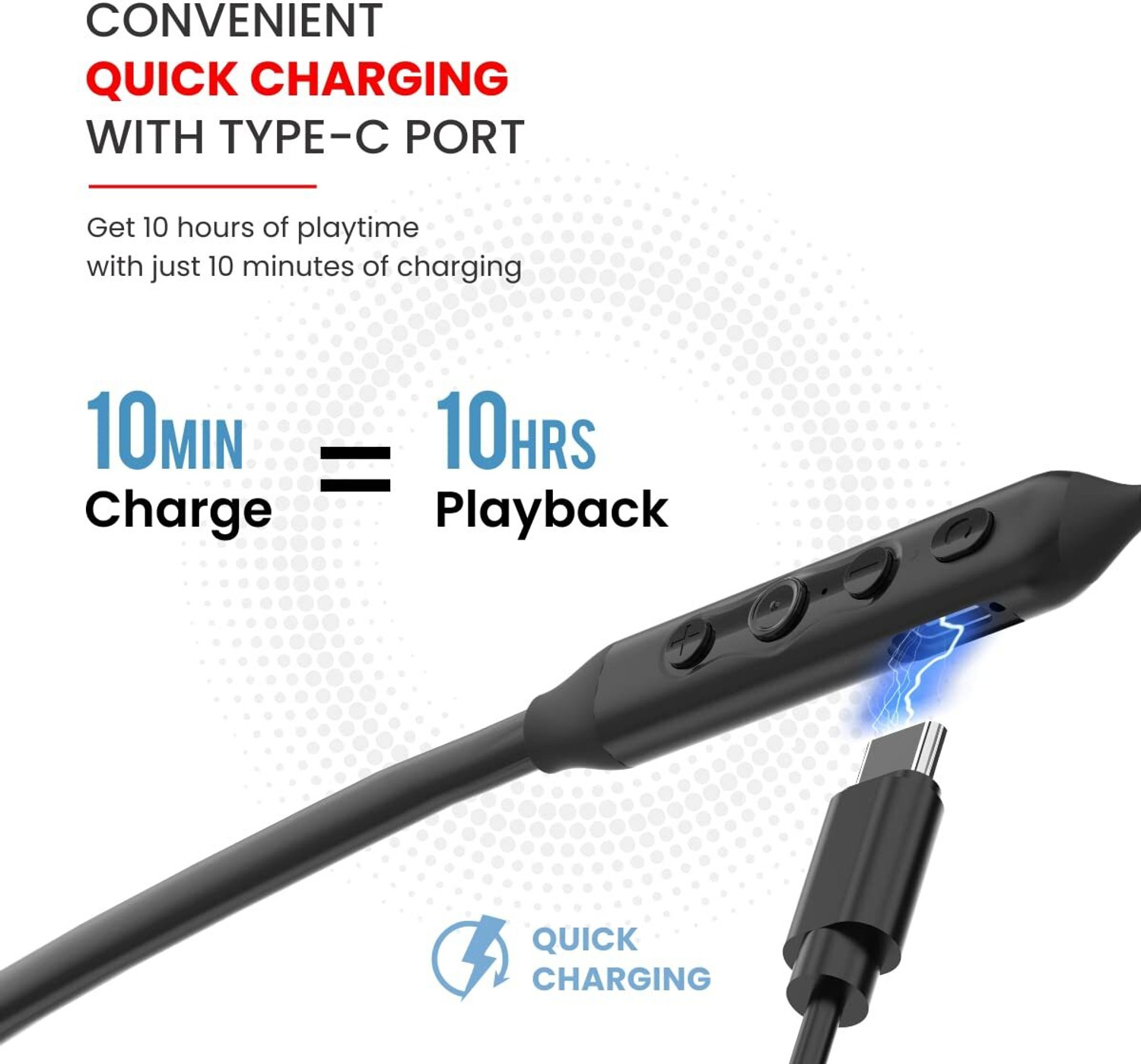 Image of Portronics Harmonics Z5 Wireless Neckband Bluetooth
