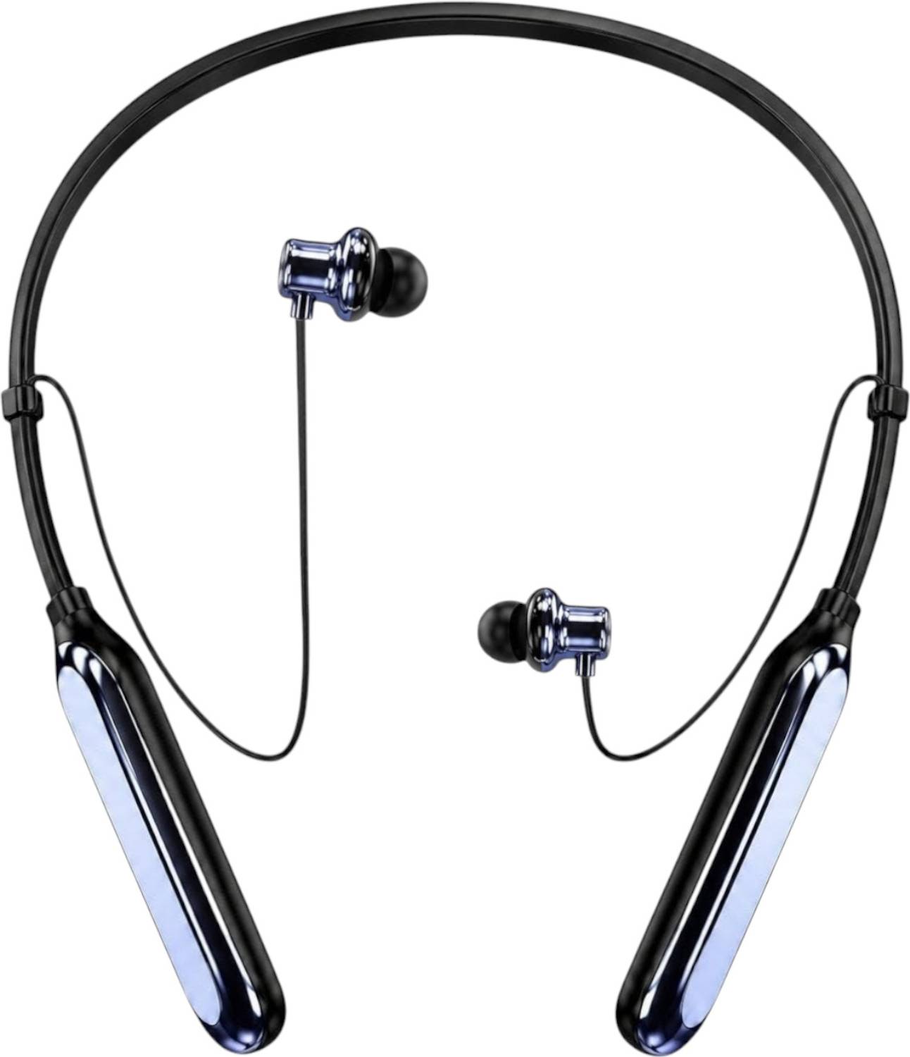 ROKAVO One+Neckband buds headphones Wireless,48hrs Play megnetic ON/OFF Bluetooth