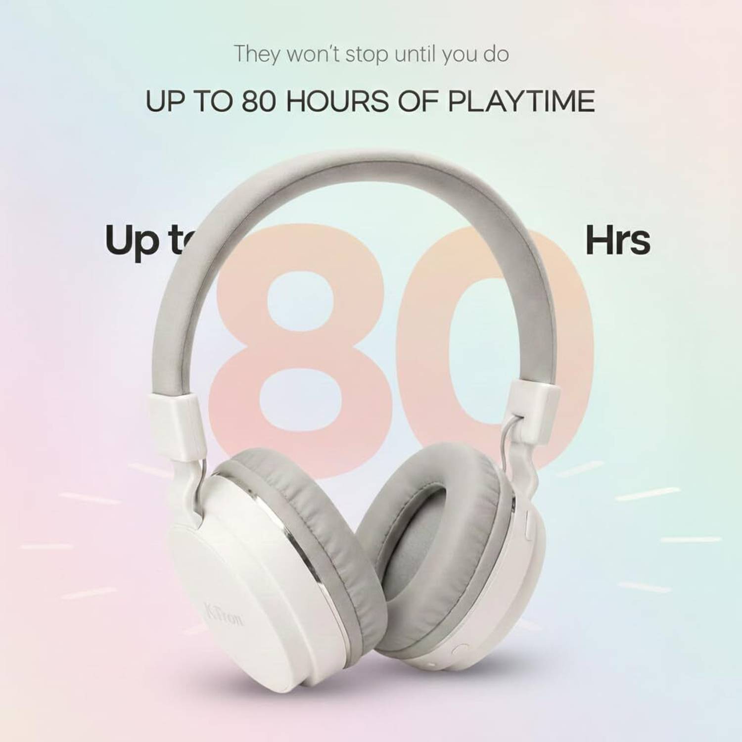 K-TRON Wireless Over-Ear Headphones - Image 2