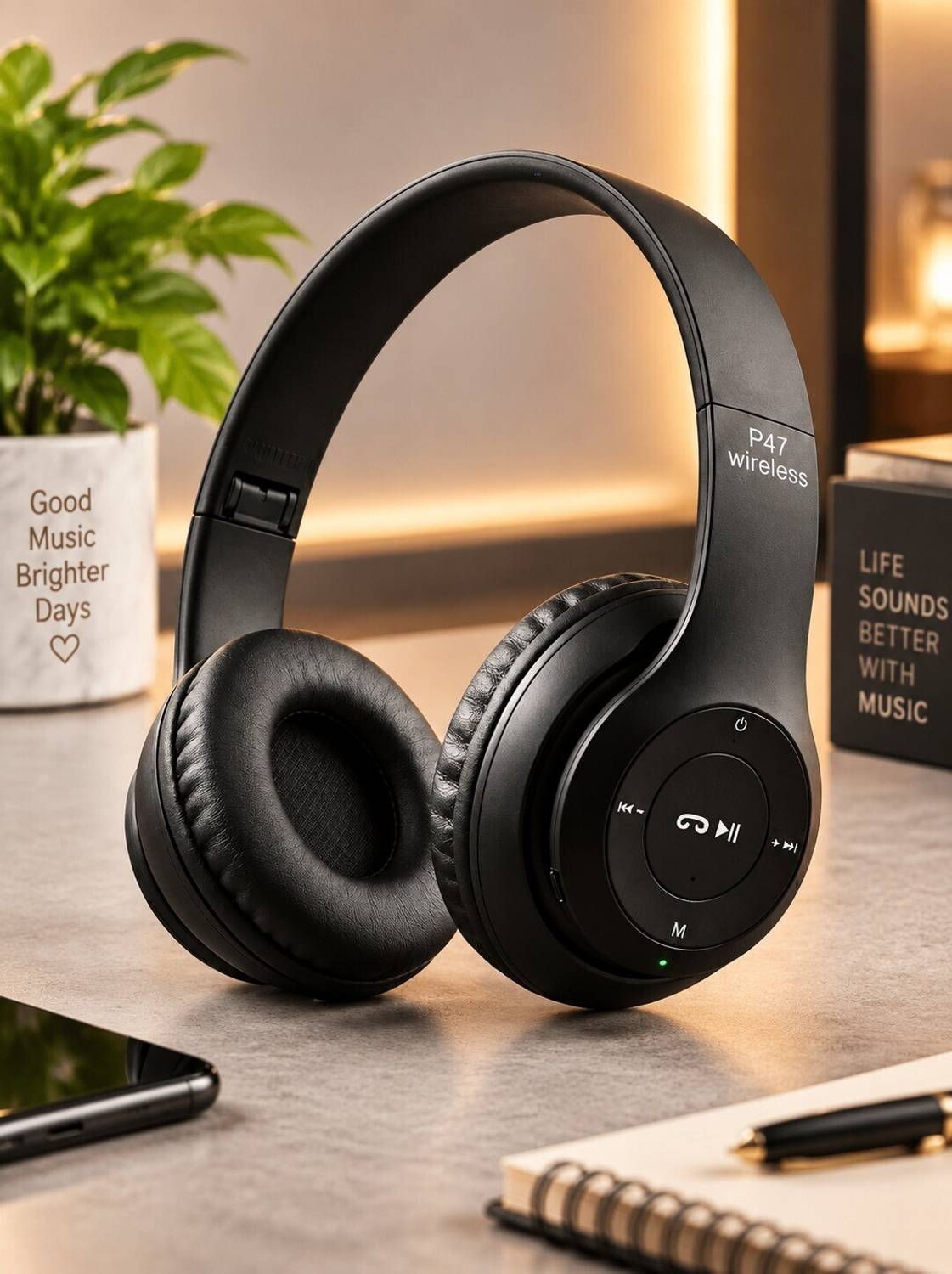 ShreeVistaar Foldable Bluetooth Headphones - Image 1