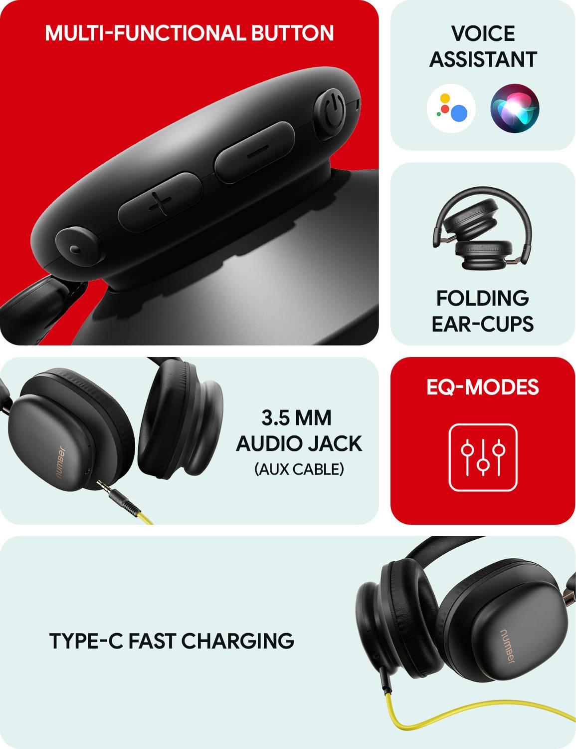 Number Headit Pro 100H Gaming Headset - Image 3