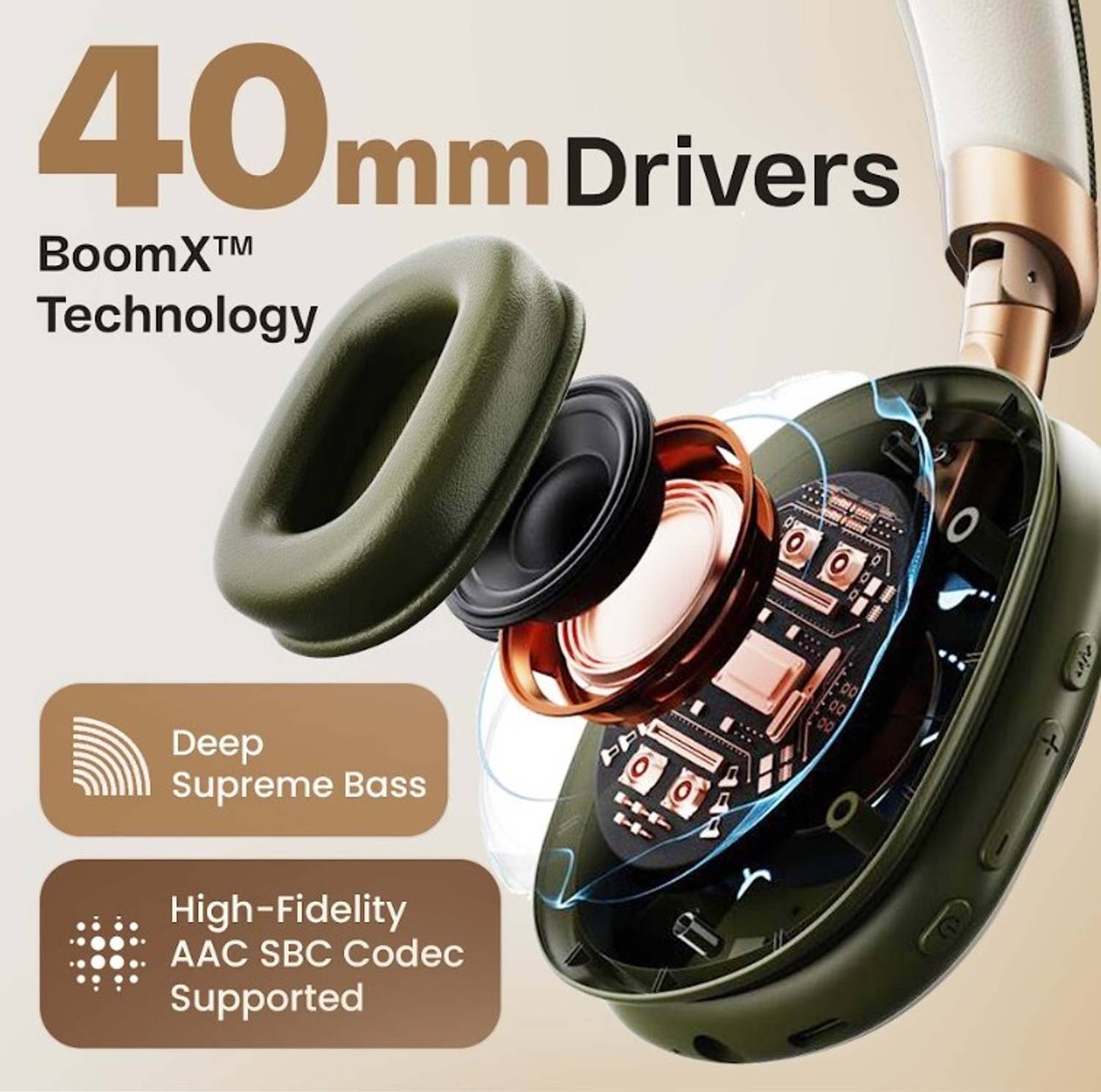 GOBOULT Fluid X 60Hrs Bluetooth Headphones - Image 5