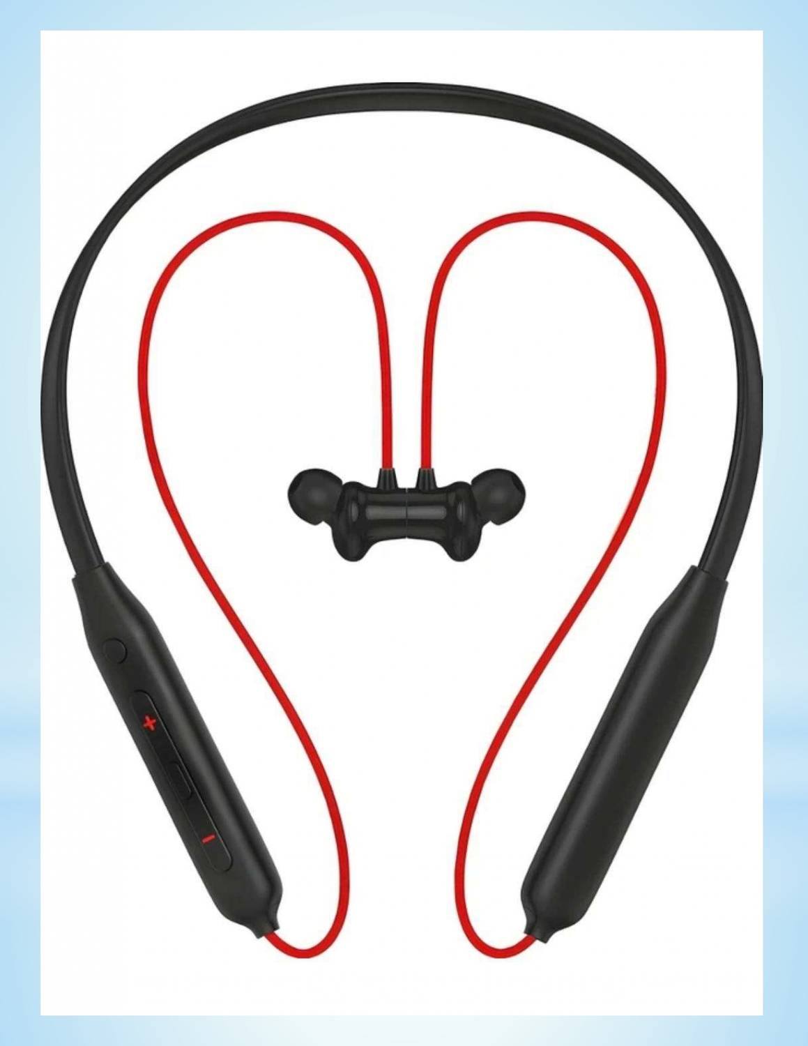 KUMB144 Neckband Earphones with Magnetic Earbuds, Deep Bass, HD Calling IPX334 Bluetooth without Mic