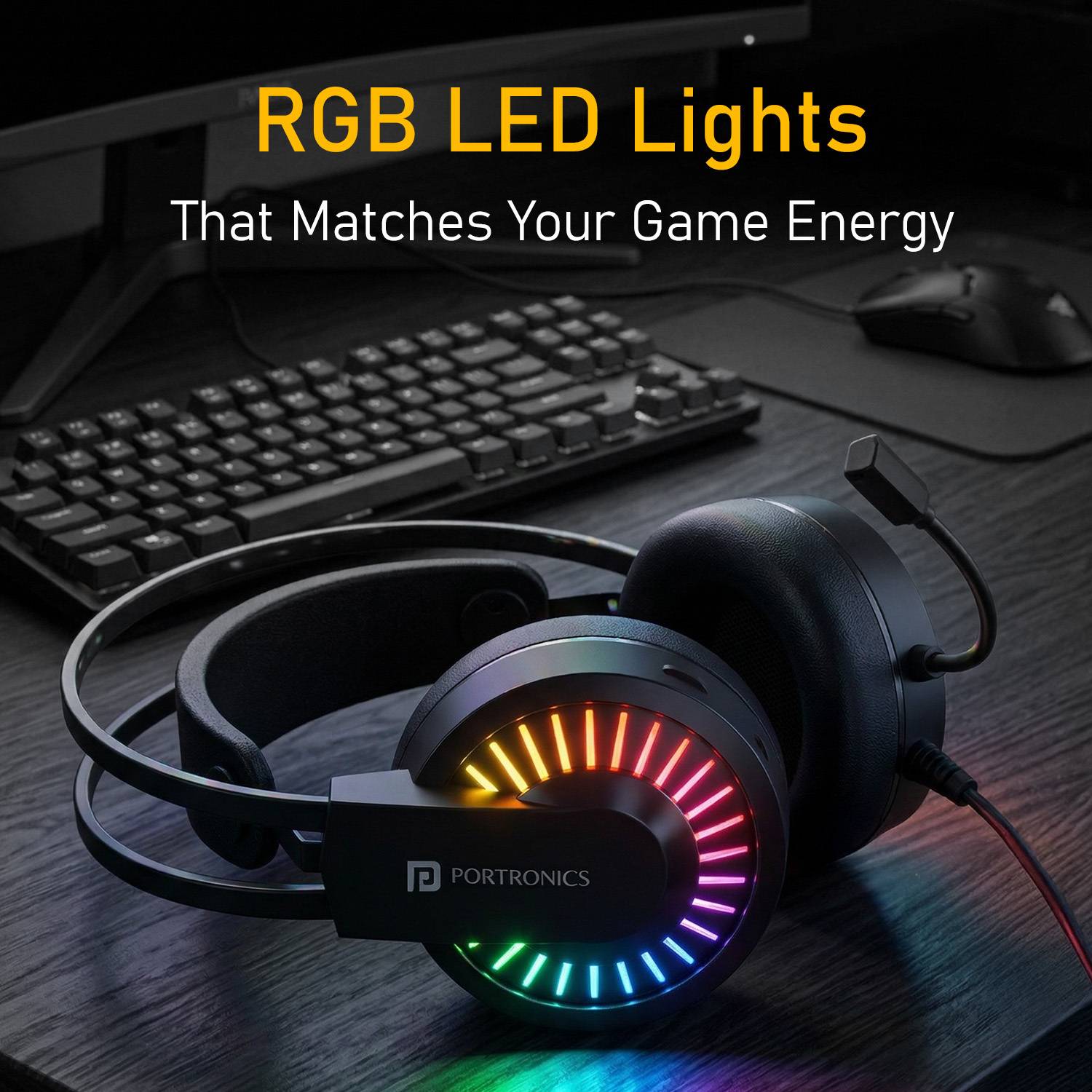 Portronics RAVN Premium Wired Gaming Headphone - Image 2