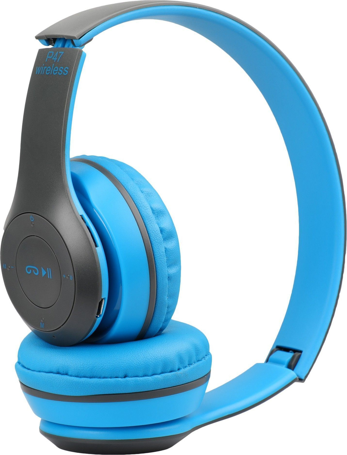 Image of MITYASI P47-BlueZ87 Bluetooth Headset (Blue, On the Ear)