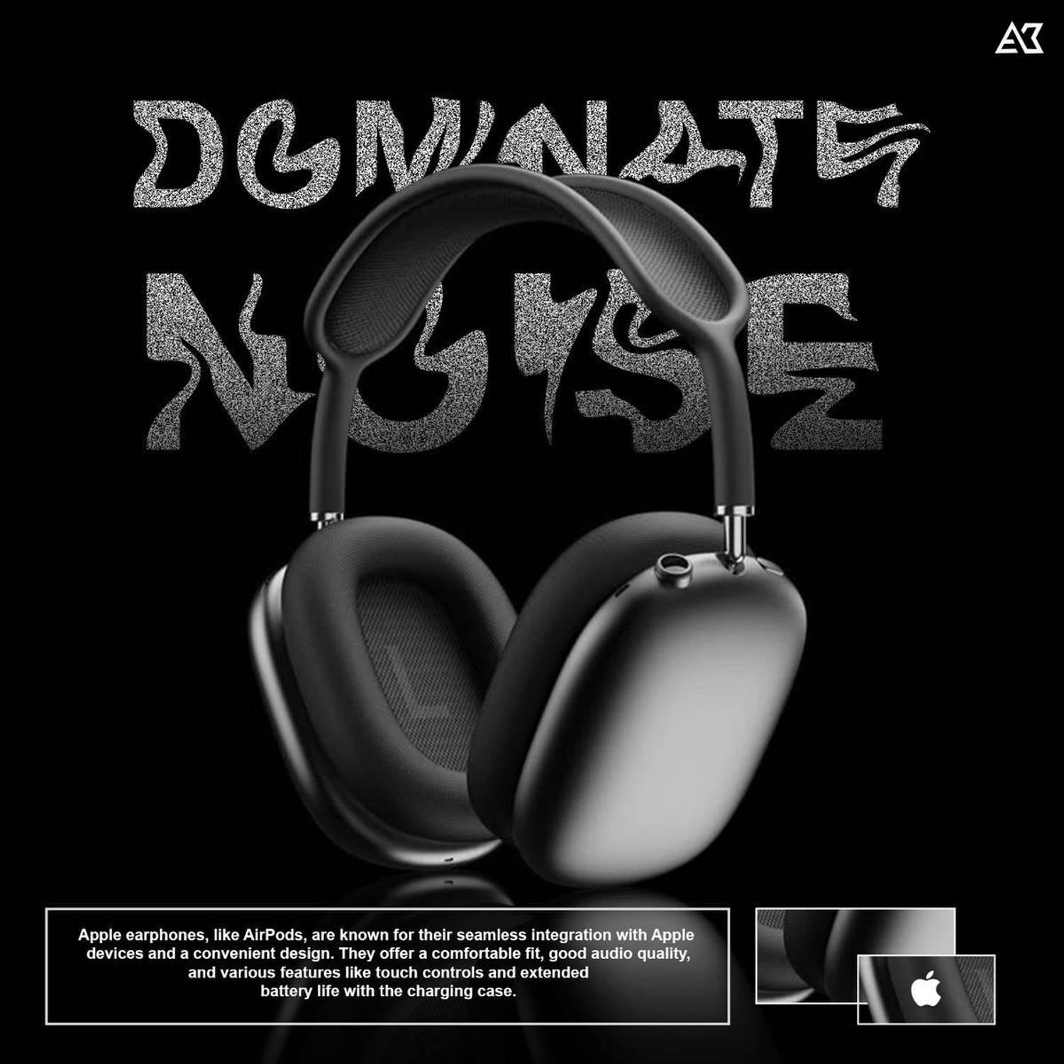 SOUNDBUZZ Airwave Max Wireless Headset Black - Image 2