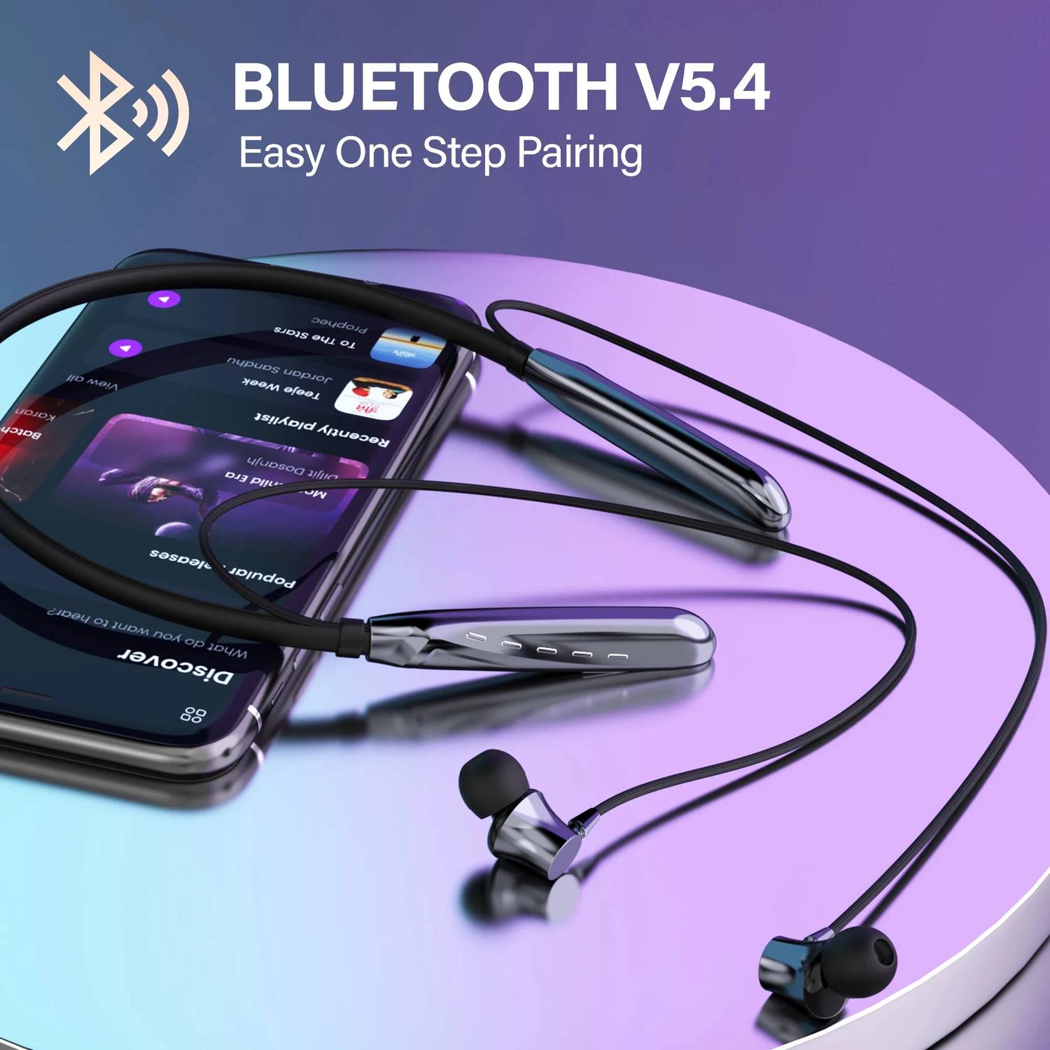 Aroma NB119 Titanium Pro Neckband Bluetooth - Image 4