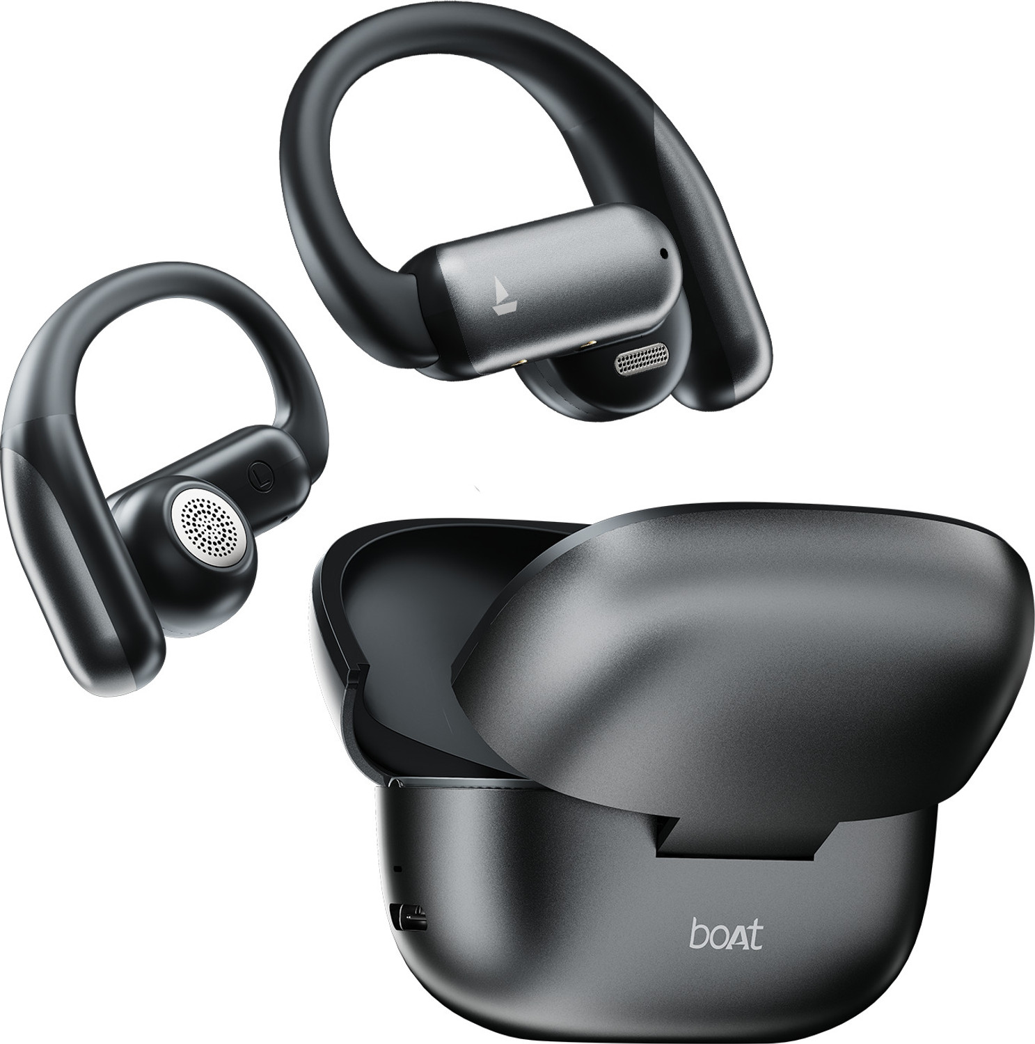 Image of boAt Airdopes Stride,50H Battery,Quad Mic,ENx, BEAST Mode,Spatial Audio,Multi-Connect Bluetooth