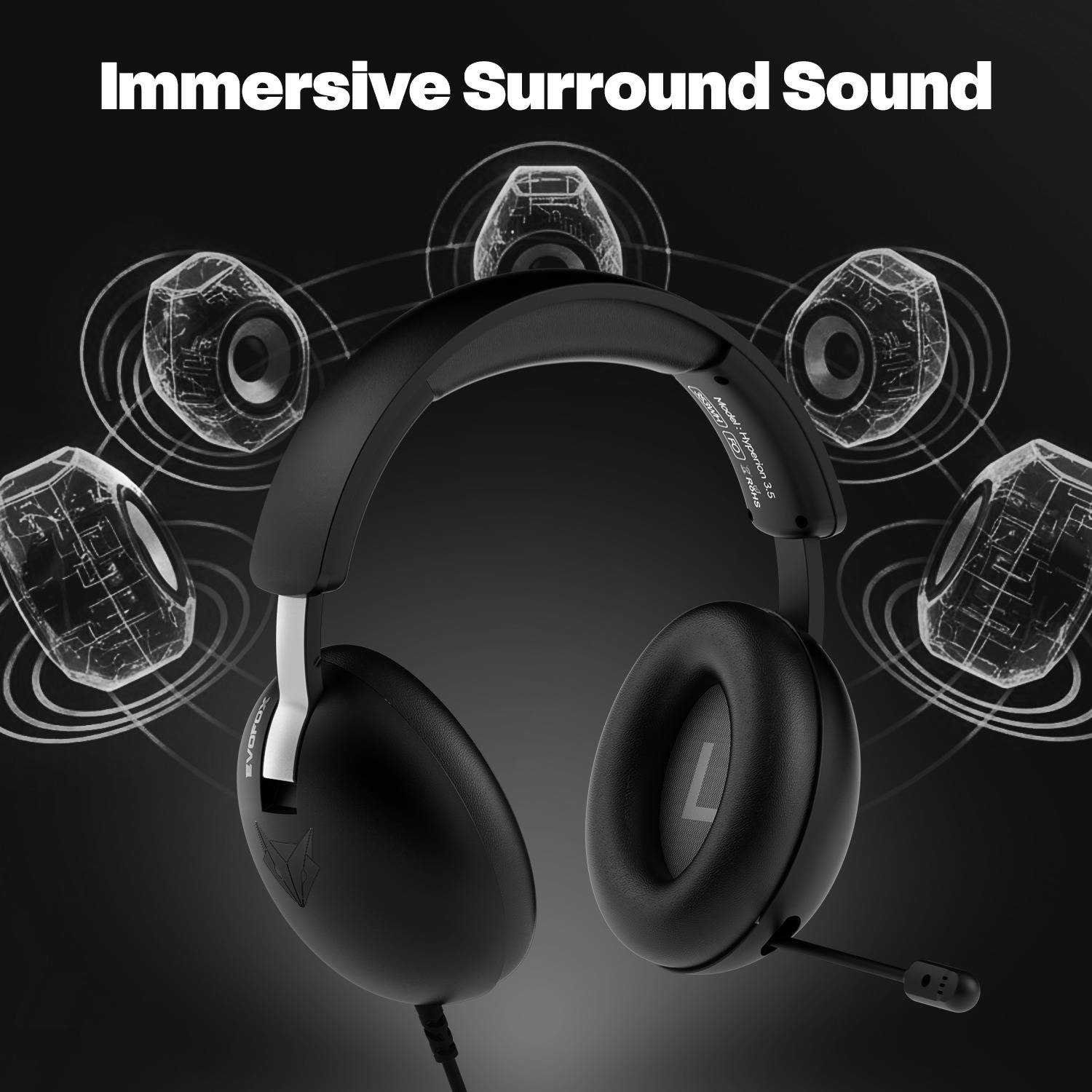EVOFOX Hyperion 7.1 Surround Sound Gaming Headset - Image 2