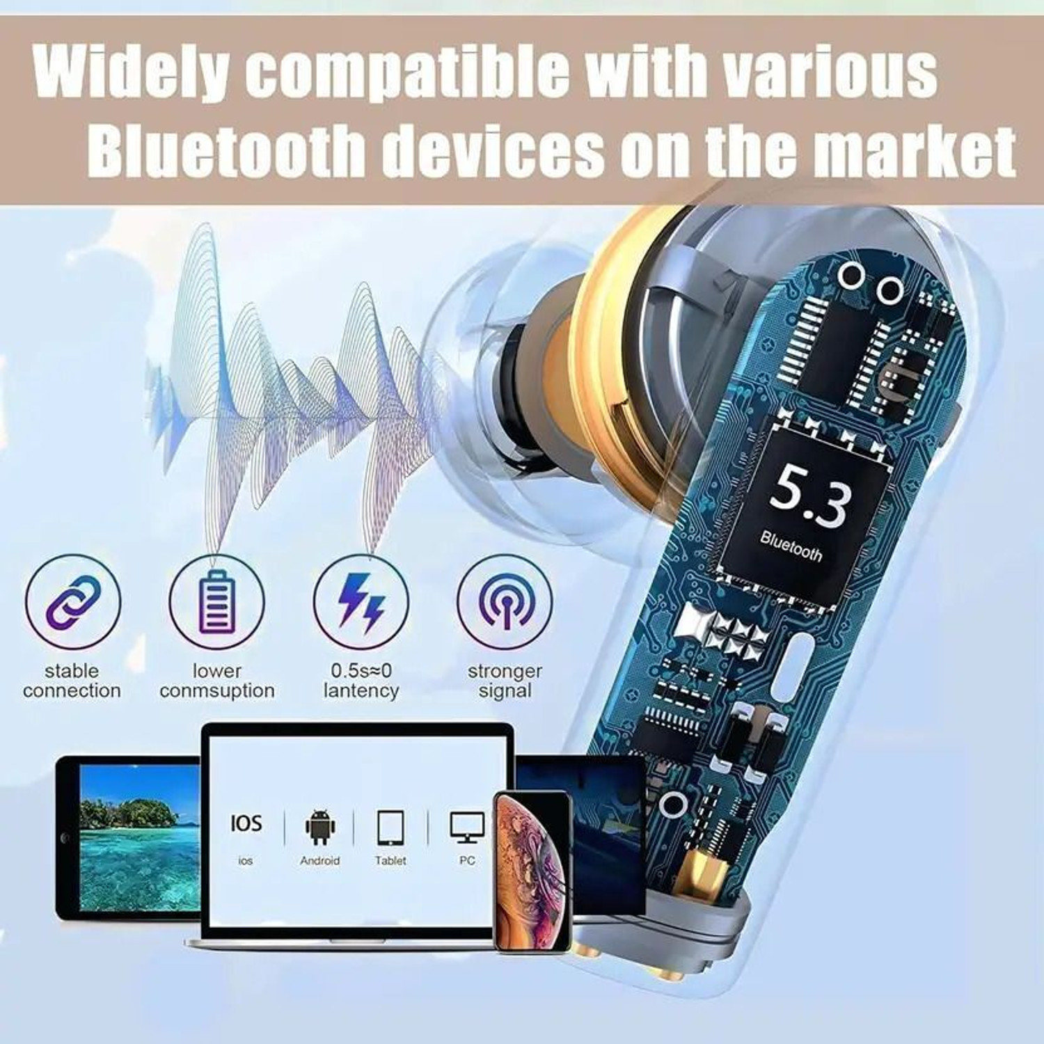Image of KUMB144 Upto 40 Hours Playtime Type C Fast Charging Dual Pairing Earbuds M70 Bluetooth