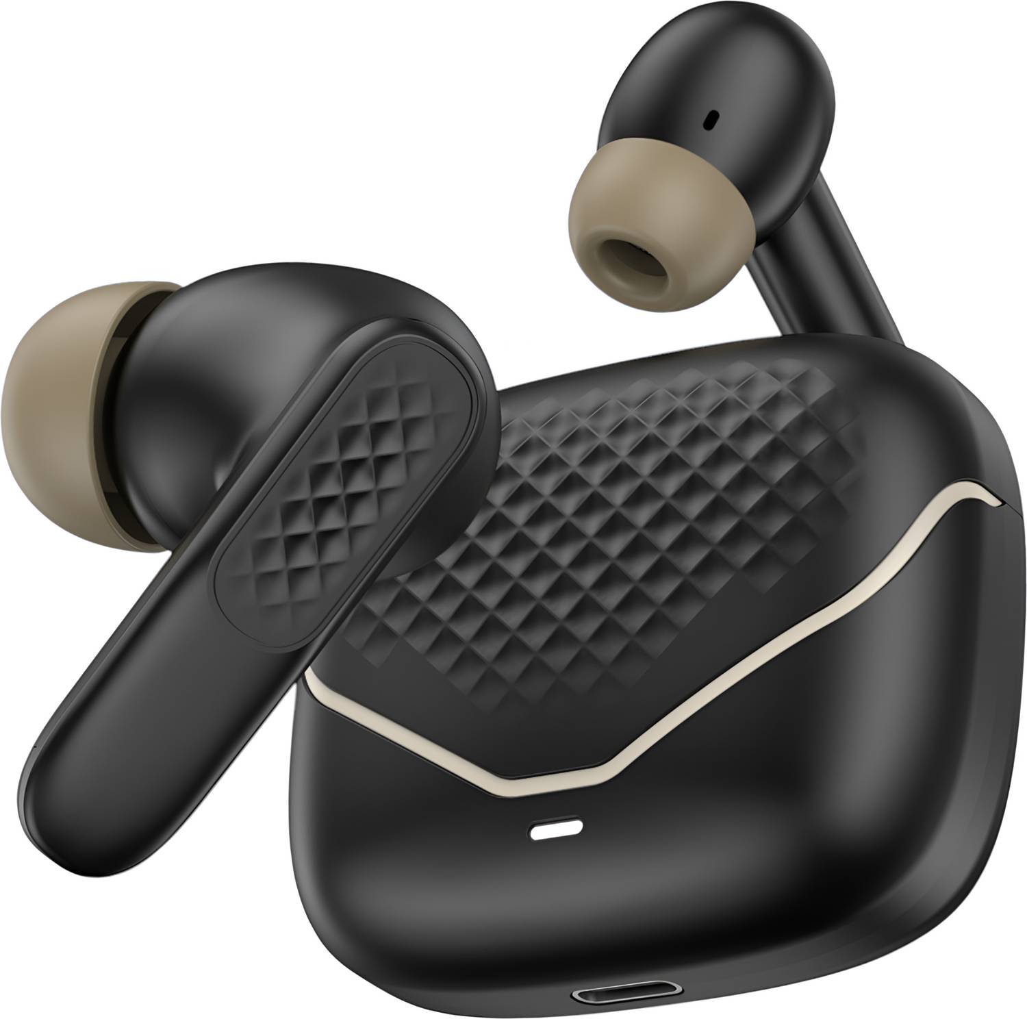 Yildiz Z40 TWS Bluetooth Earbuds 48H Playtime, 13mm Bass Drivers,Mic ENC,Low Latency[2] Bluetooth