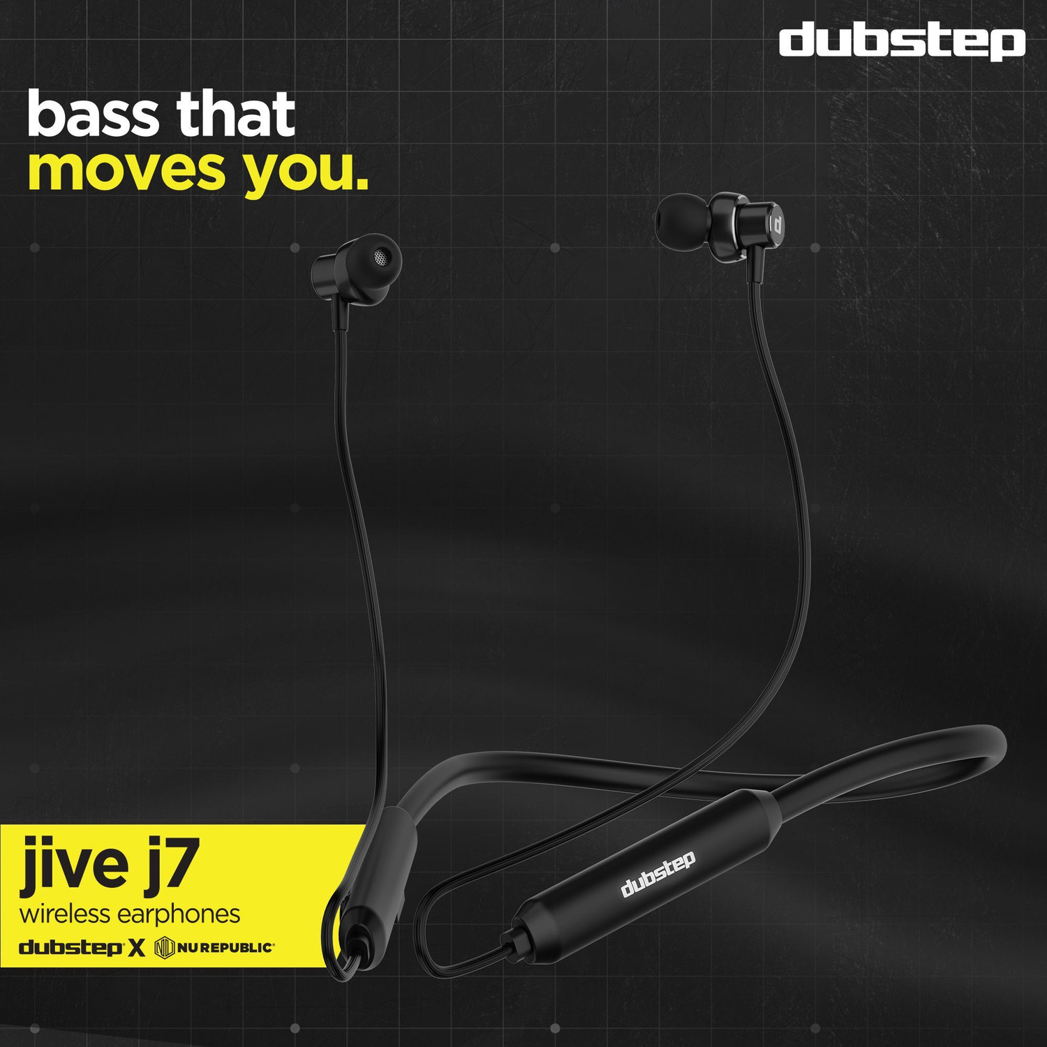 Image of Dubstep Jive J7 with 50 Hrs Playtime, 13mm Dynamic Driver, ENC Mic, Type-C Fast Charging Bluetooth