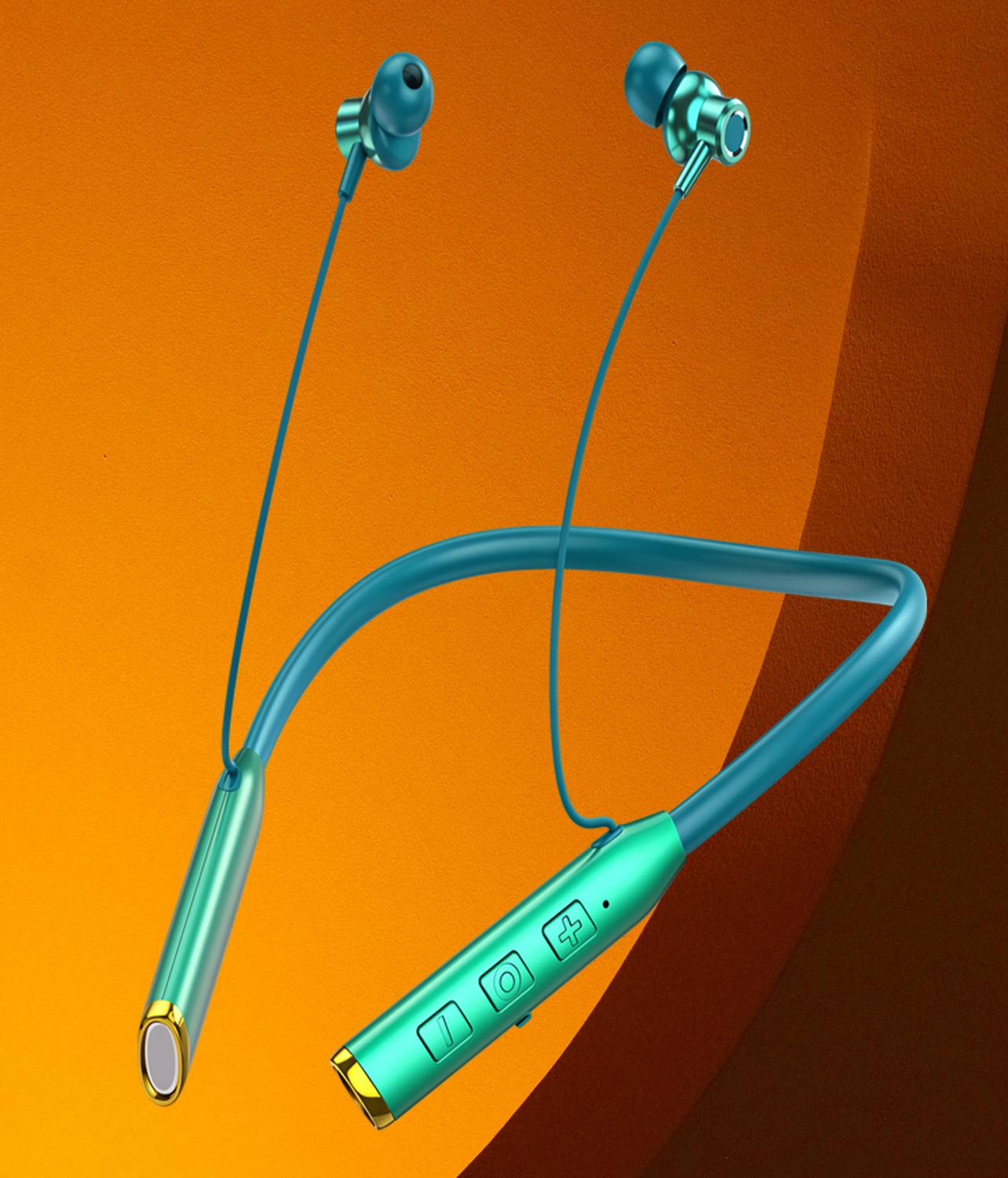 PTROX N80 Vibration Alert 48 Hours Playtime Pure Bass Waterproof Neckband L43 Bluetooth