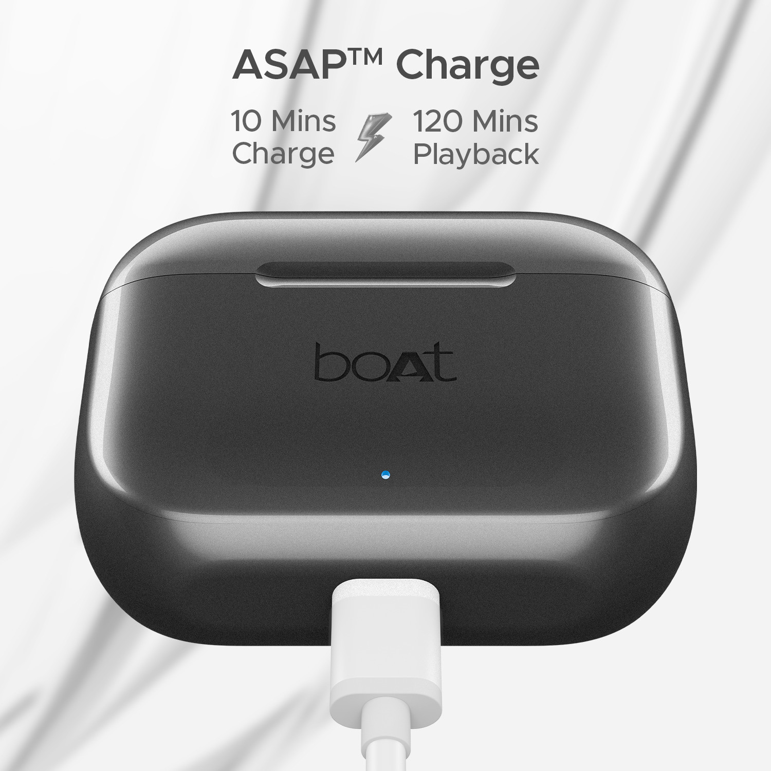 Image of boAt Airdopes 161, Adv 4Mic ENx, 50H Battery,Fast Charge,13mm Driver, Metallic Finish Bluetooth
