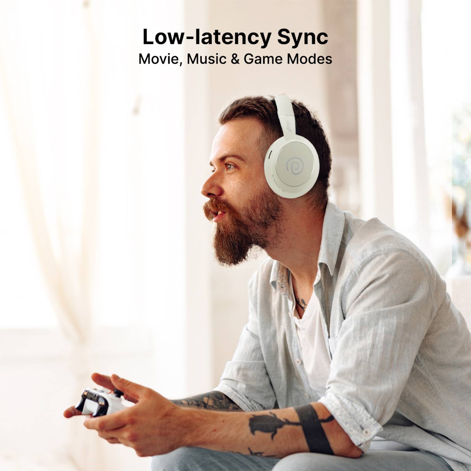 PTron Studio Evo Bluetooth Headphones - Image 5