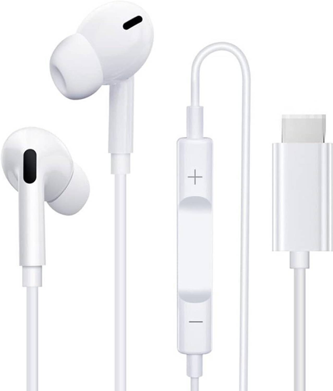 X88 Pro iPhone Woofer Type C Stereo Earphones Wired Headset (Whit