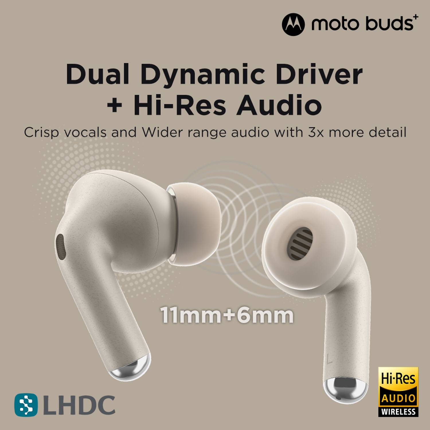 Motorola Moto Buds+ Wireless Earbuds - Image 4