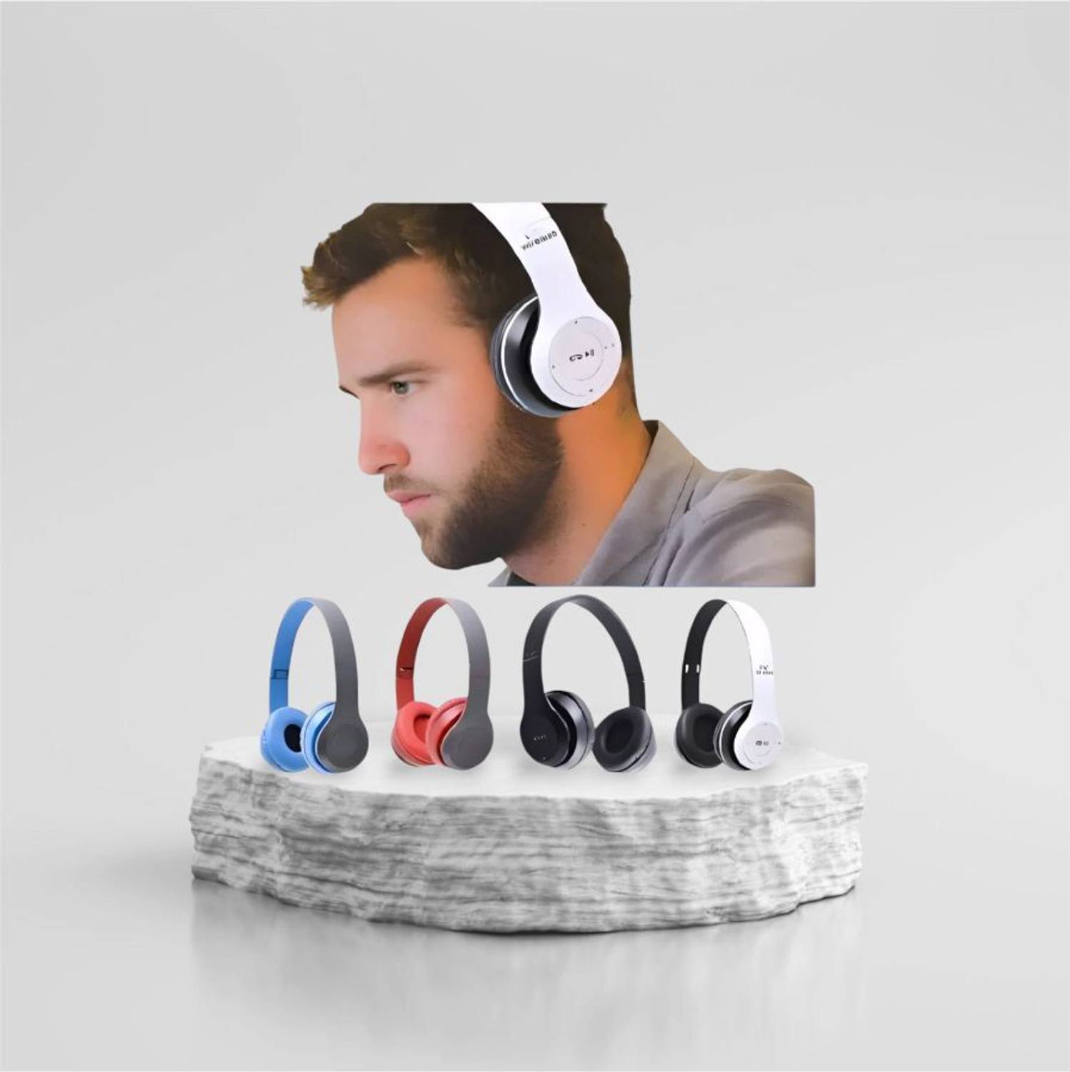 GOOD FUN Foldable Bluetooth Monitor with Bass Clarity Technology_6D Bluetooth & Wired