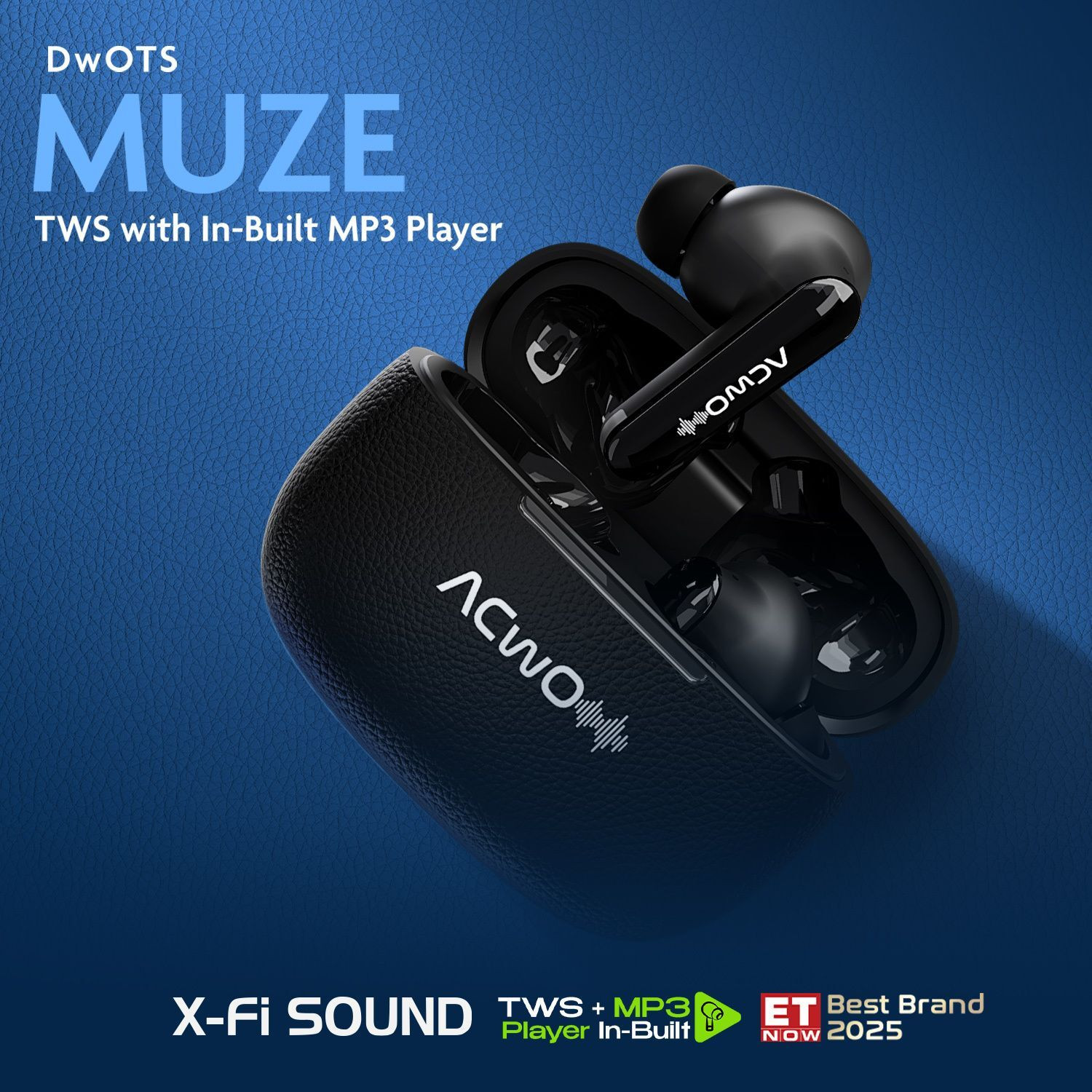 Image of ACwO DwOTS Muze: In-Built MP3 Player, TF Card, Recording, Live Listening, 45H Plytm Bluetooth