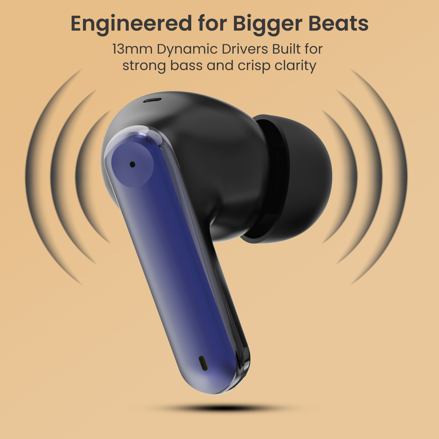 Image of Aroma TWS3 V5.4 Upto 60Hr Playtime*, ENC, Dual Paring, Fast Charging, Heavy Bass Bluetooth