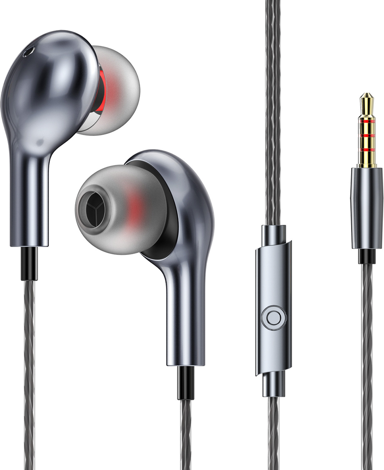 Image of Soroo Future 3.5mm Jack Wired Earphones with Aesthetic Look & HD Sound, Deep Bass, Cable Wired