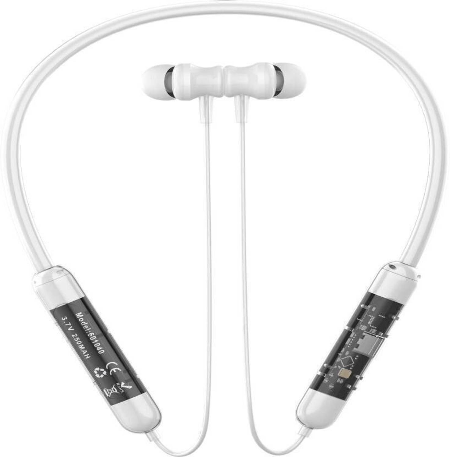 myxes Trendy & Cool Transparent Neckband Long Battery Life Bt V5.