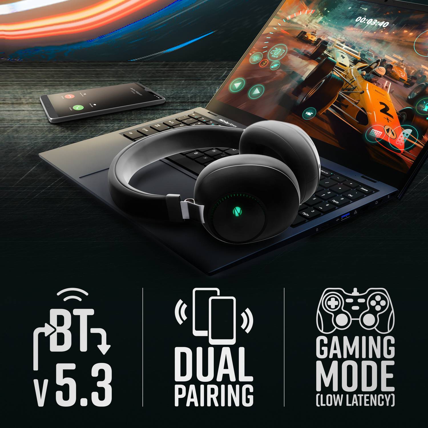 Zebronics Zeb-Duke Bluetooth Gaming Headset - Image 5