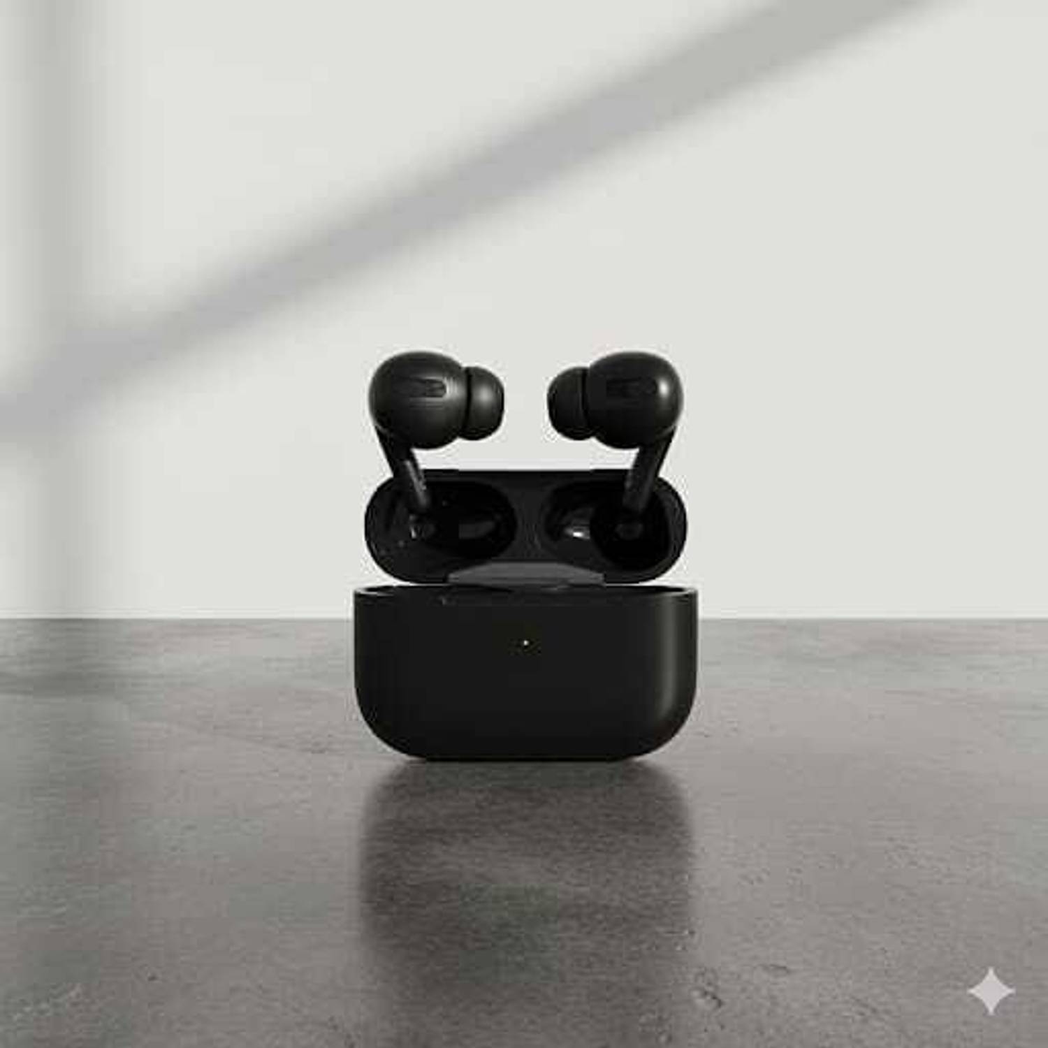 AirPods本体 ブラック Jhs TWS AIRPOD black Earbud Bluetooth (Black, True Wireless)as52