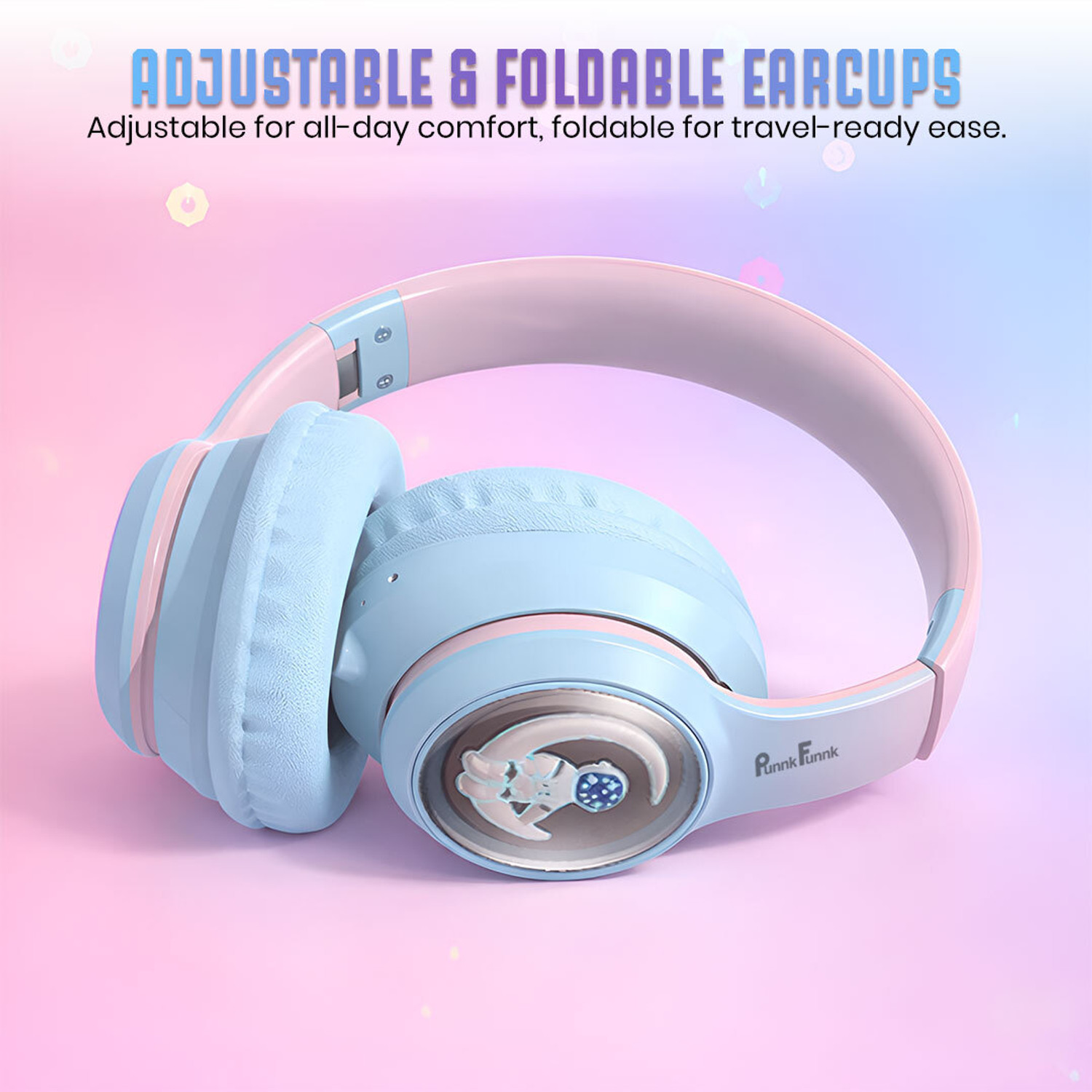 Image of PunnkFunnk Super Astro Beast Mode Bluetooth Headset with 70 Hours Playback 40ms Low Latency Bluetooth & Wired