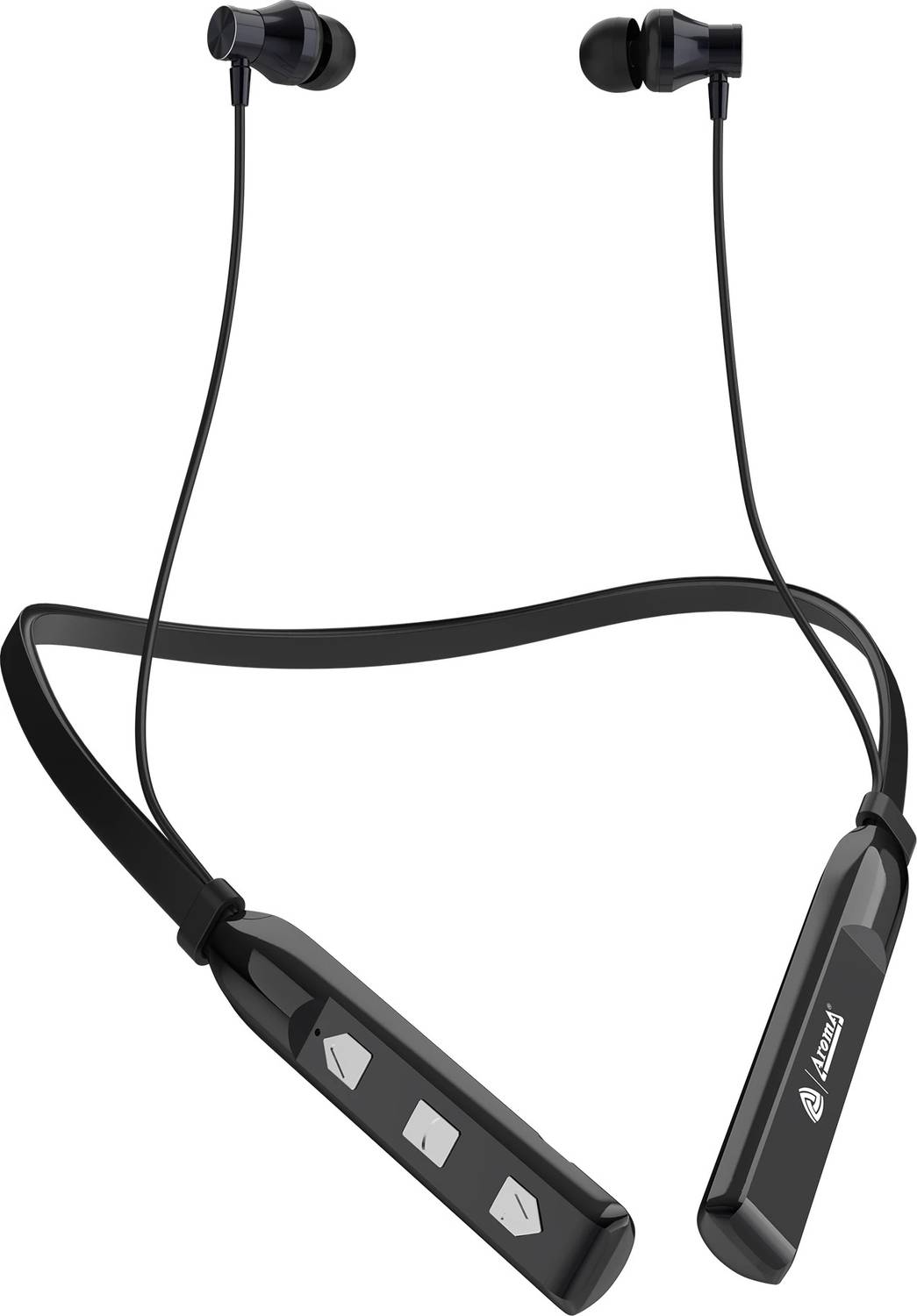 Aroma NB119 Titanium - 48 Hours Playtime Bluetooth Neckband Bluet