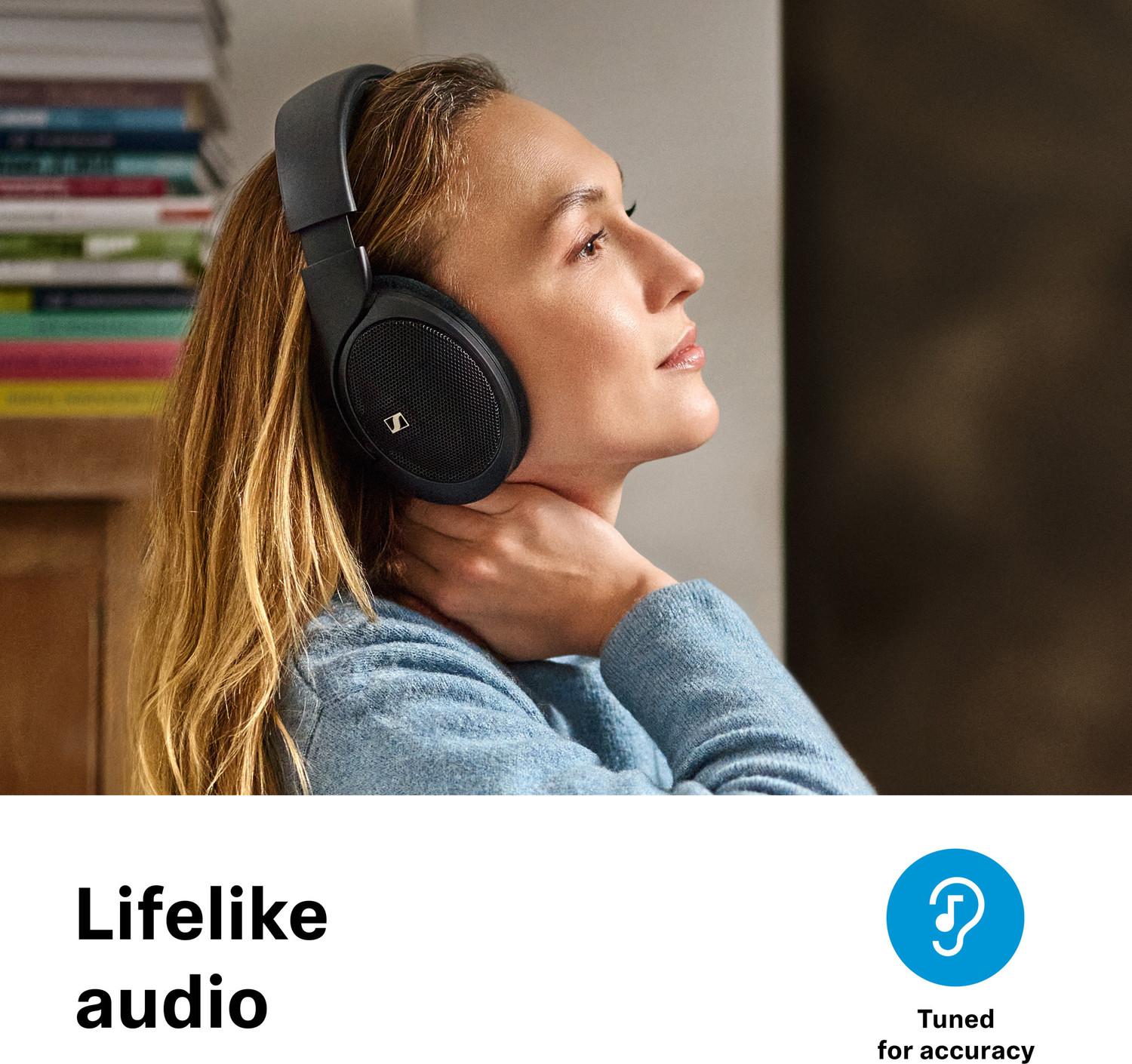 Image of Sennheiser HD 560S Over Ear Wired Audiophile Headphones with Open Back Design Wired without Mic