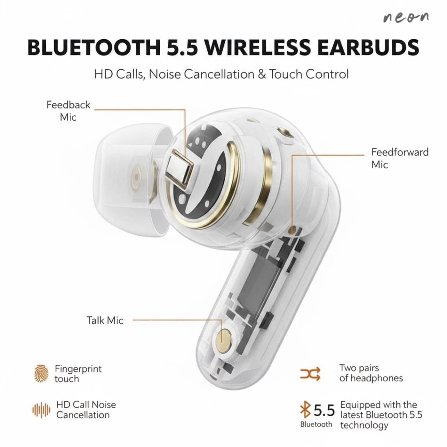 Neon DX16 4in1 TWS EarBuds - Image 4