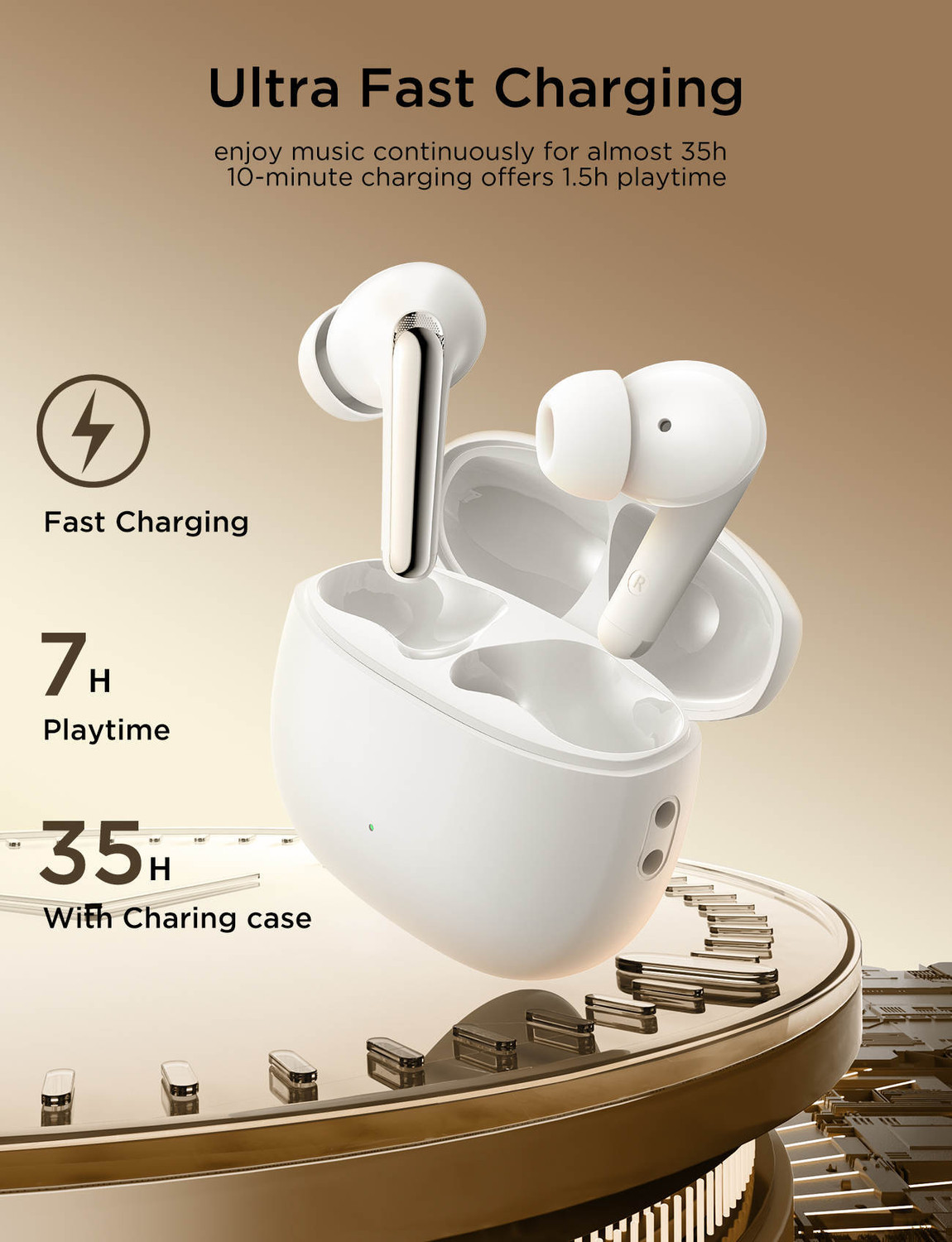 Image of Chaebol Supreme 4Mics AI ENx Tech, 35 HRS Playback,Multi Point Connectivity02 Bluetooth Gaming