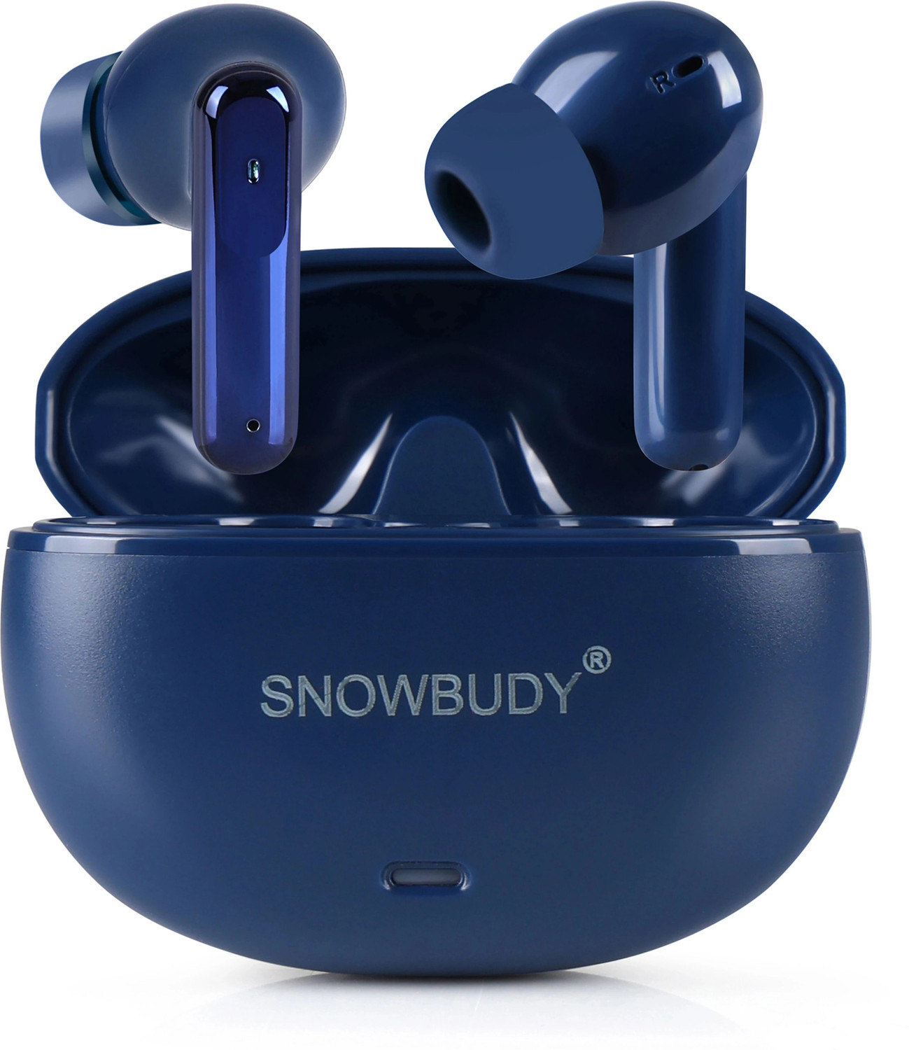 Image of snowbudy SB151 Earbuds 13mm HD Dynamic Driver, Touch Controls Bluetooth Gaming Headset (Blue, True Wireless)