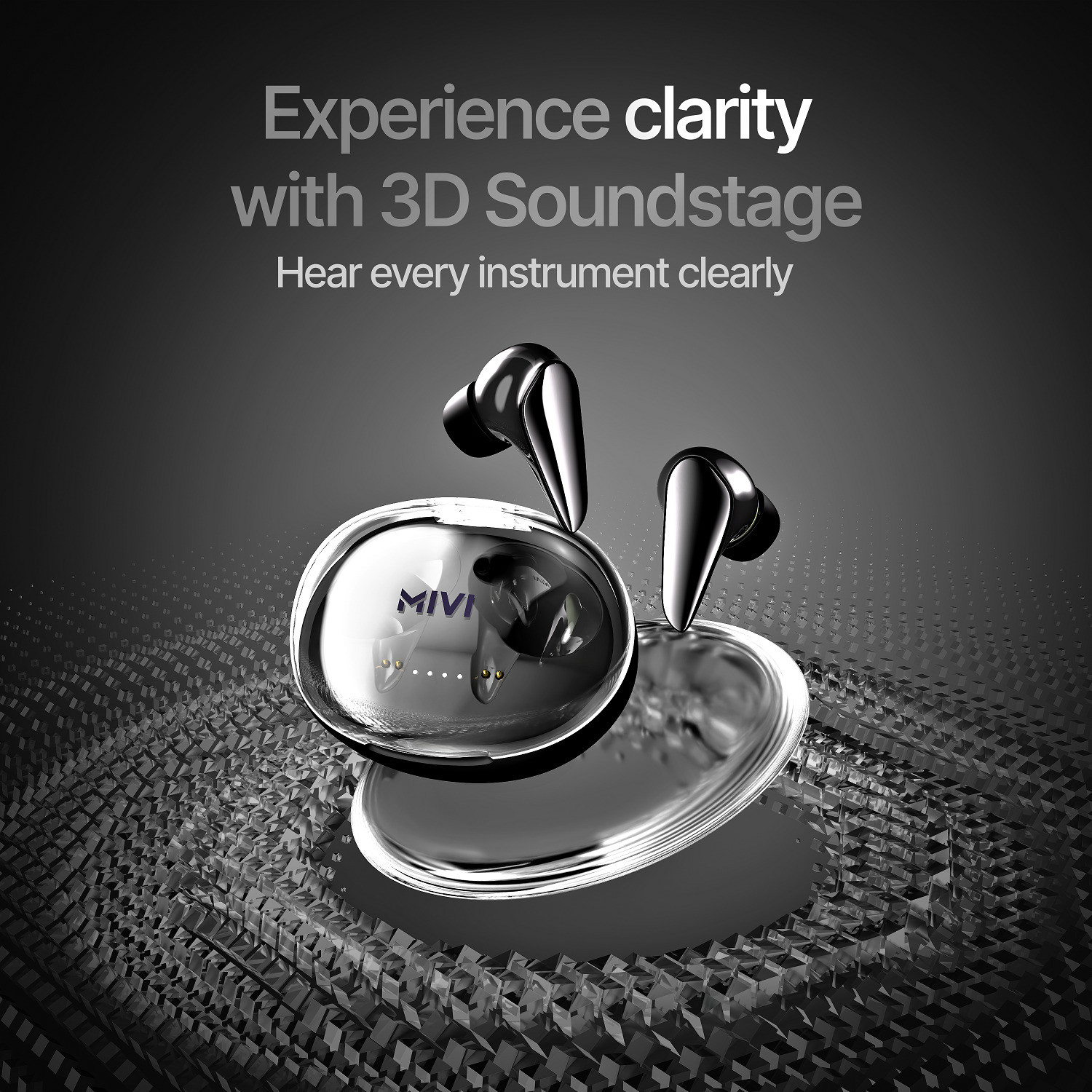 Image of Mivi DuoPods Tune ,70H, 3D Soundstage, AI-ENC, BT v5.3 with AAC earbuds Bluetooth