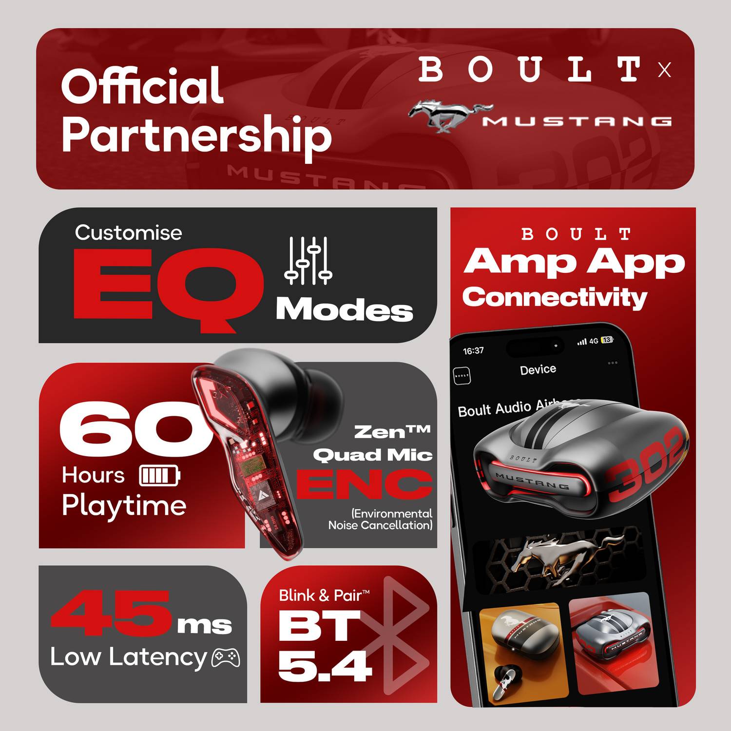 GOBOULT Mustang Torq 50Hr Battery Headset - Image 3