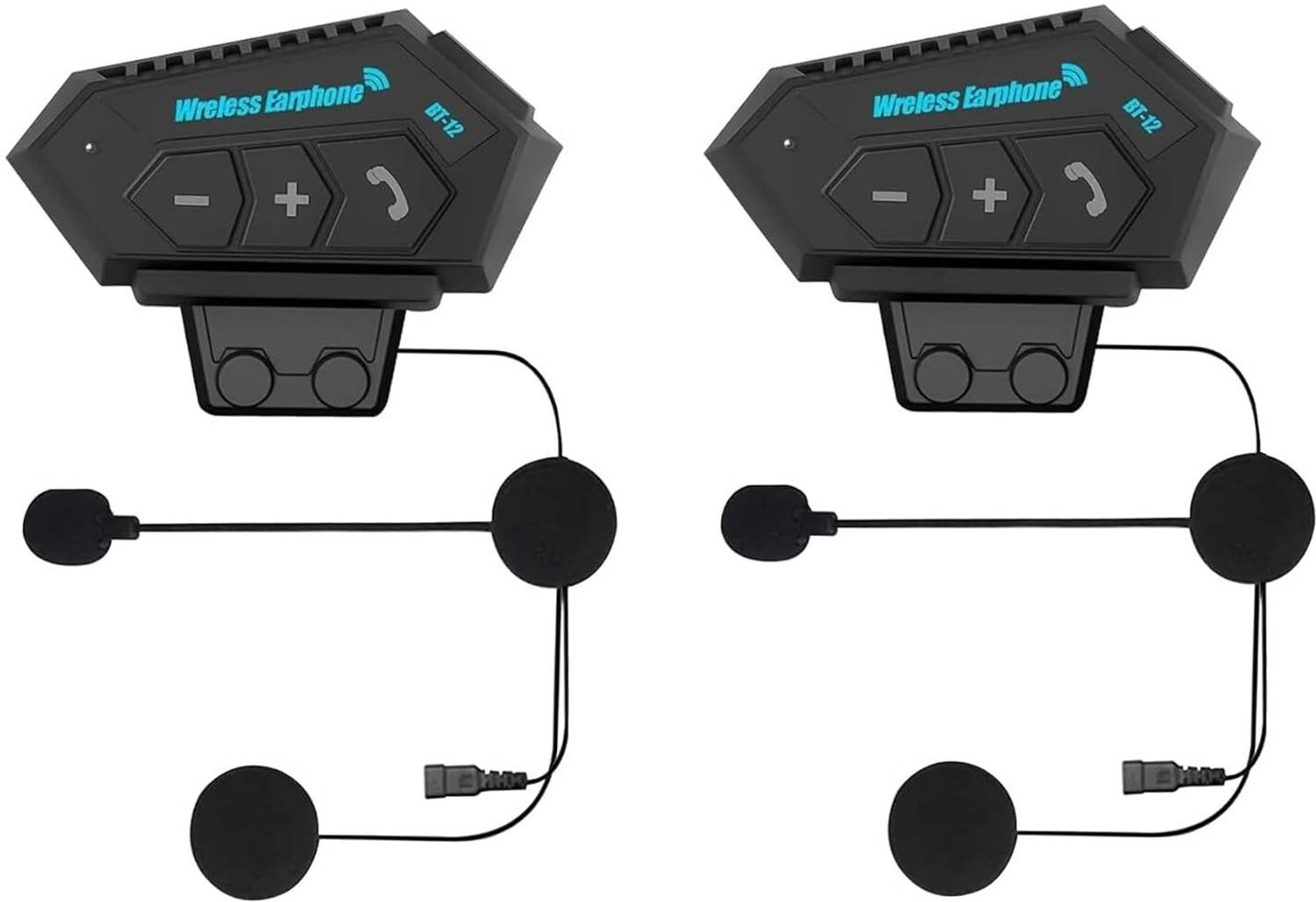 DRUMSTONE BUY ONE GET ONE New BT12 On-Ear Helmet Wireless Dual Earphone Bluetooth