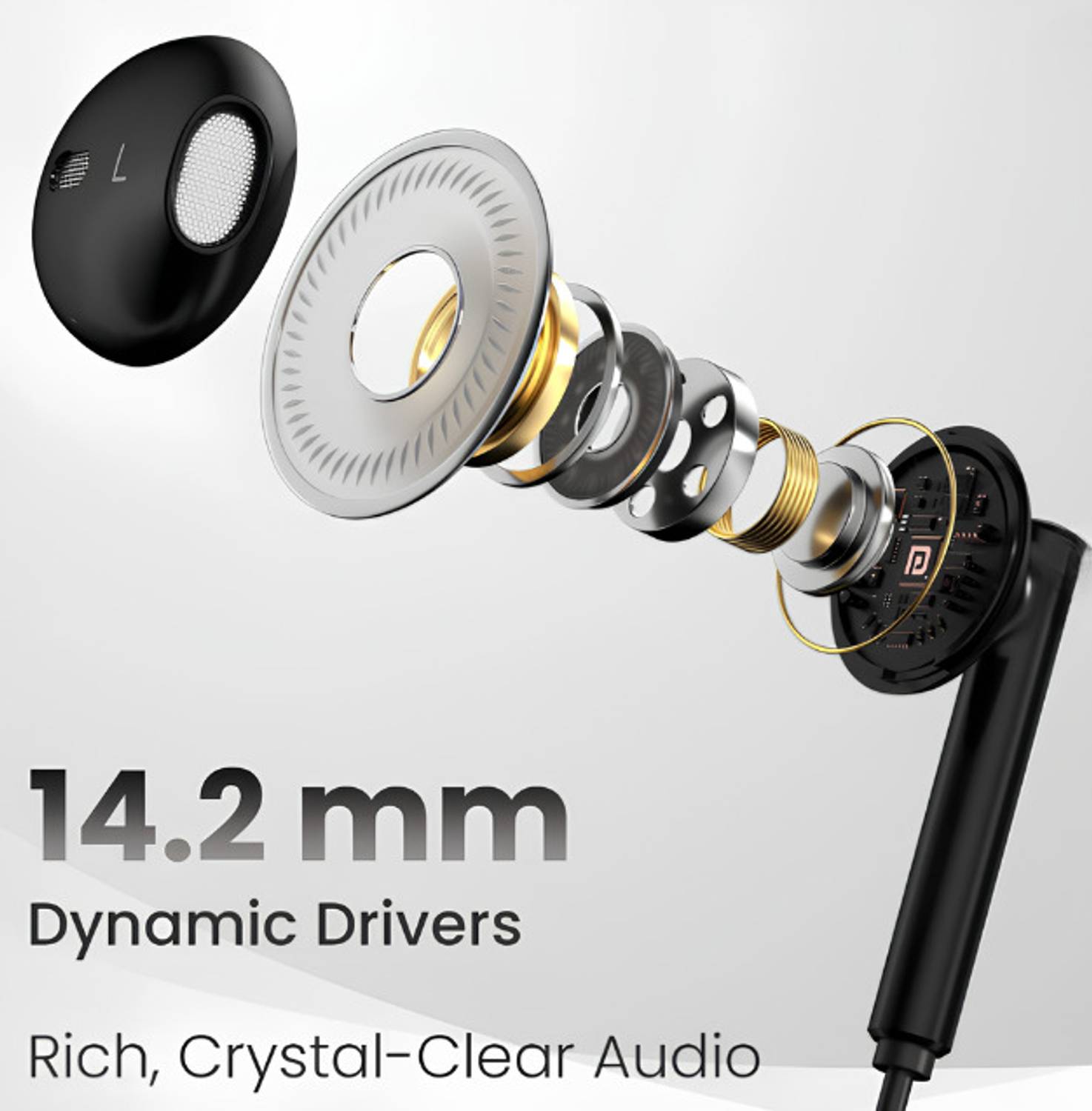 Portronics CONCH THETA C IN LINE MIC POR 2148 WIRED EARPHONE - Image 3