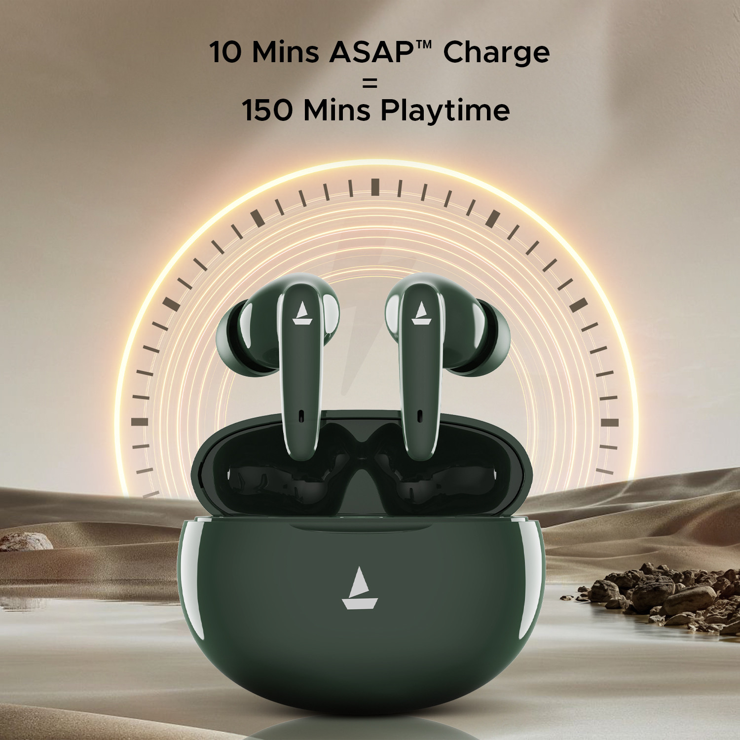 Image of boAt Airdopes 161 Pro-Buds w / ASAP Charge, Multi-Point Connectivity & 50 HRS Playback Bluetooth