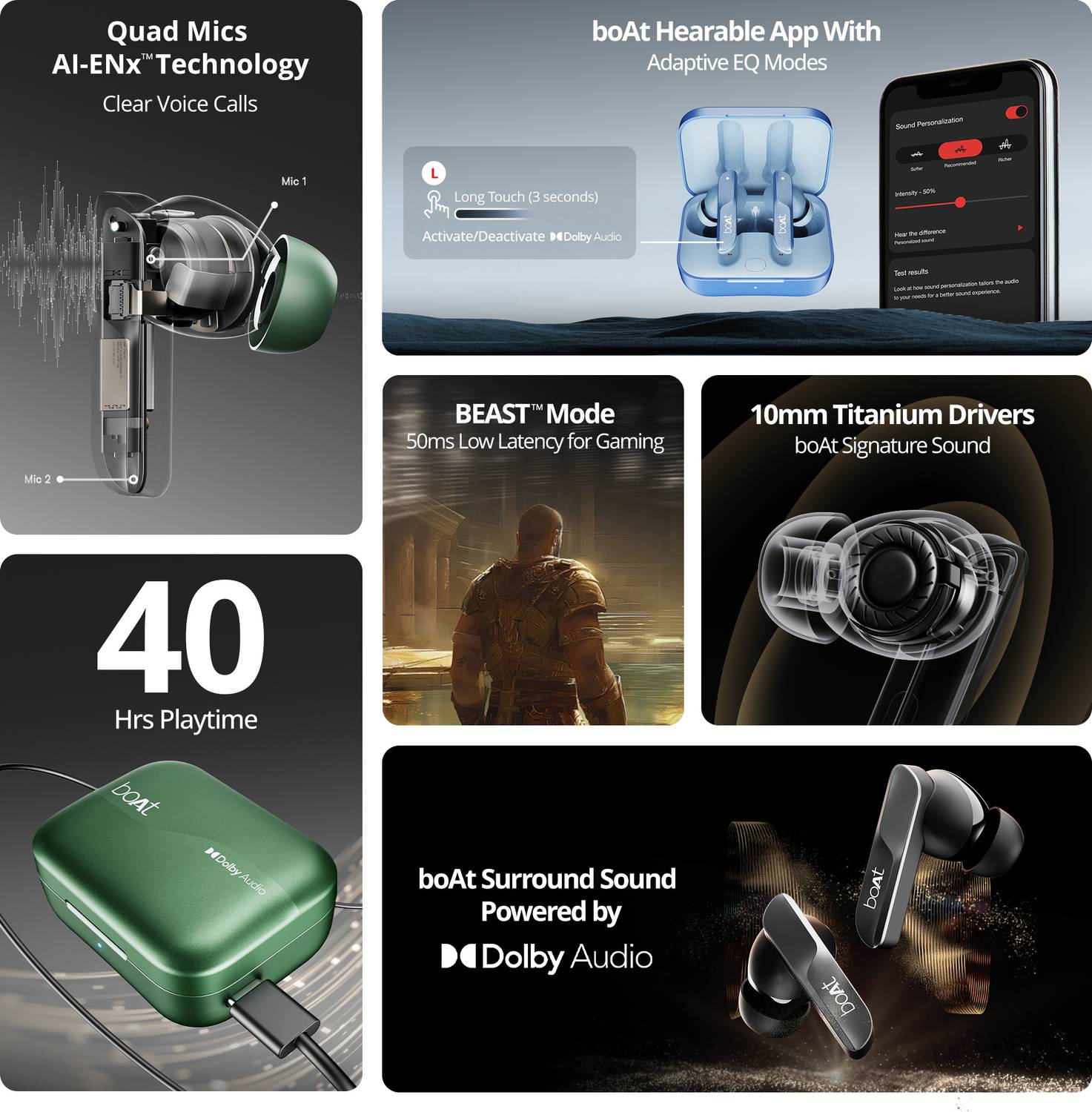 boAt Airdopes 800 Bluetooth Earbuds - Image 2
